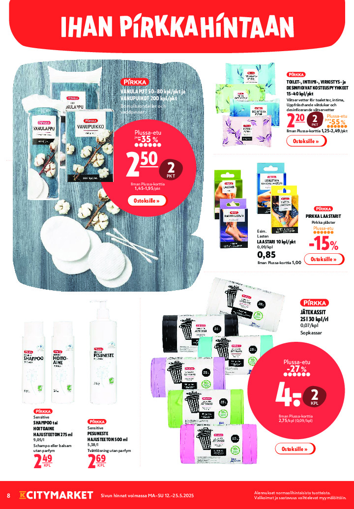 K-Citymarket Tarjouslehti sivu 8