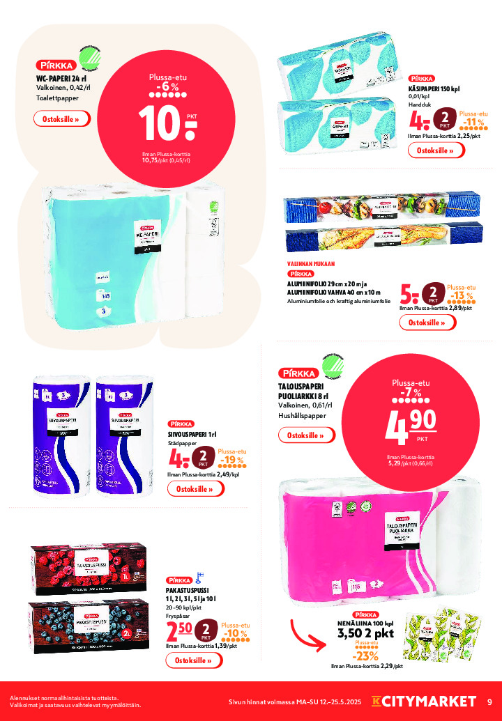 K-Citymarket Tarjouslehti sivu 9