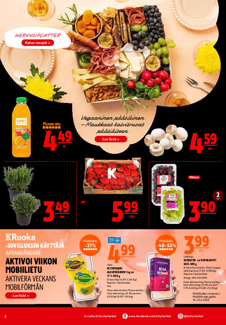 K-Citymarket Tarjouslehti sivu 2