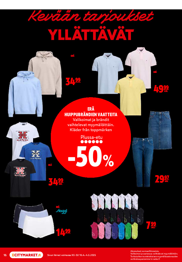 K-Citymarket Tarjouslehti sivu 16