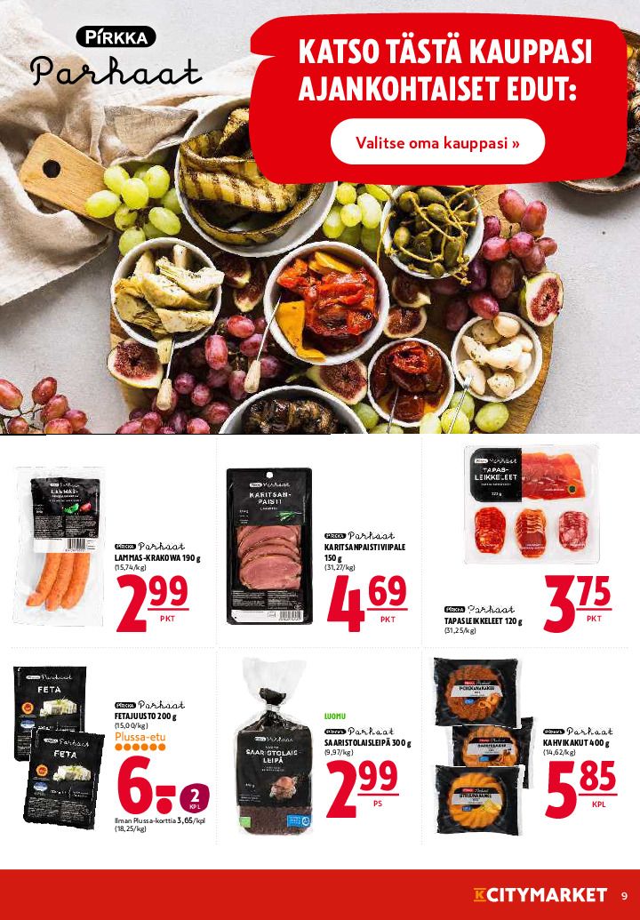 K-Citymarket Tarjouslehti sivu 9