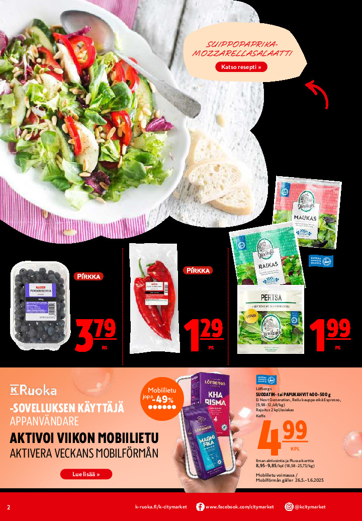 K-Citymarket Tarjouslehti sivu 2