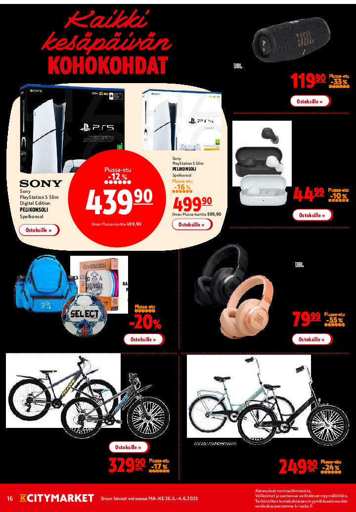 K-Citymarket Tarjouslehti sivu 16