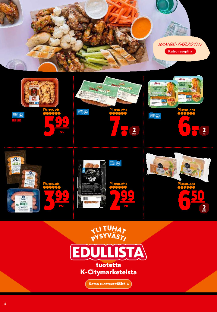 K-Citymarket Tarjouslehti sivu 4