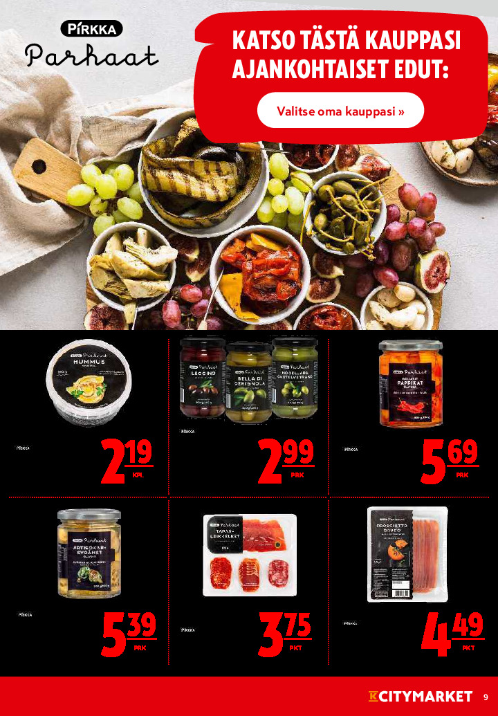 K-Citymarket Tarjouslehti sivu 9