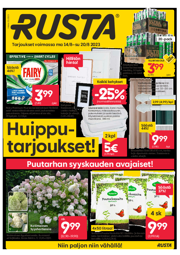 Rusta Tarjoukset 14 04 2025 Uudet Tarjouslehdet Kuvasto24 fi