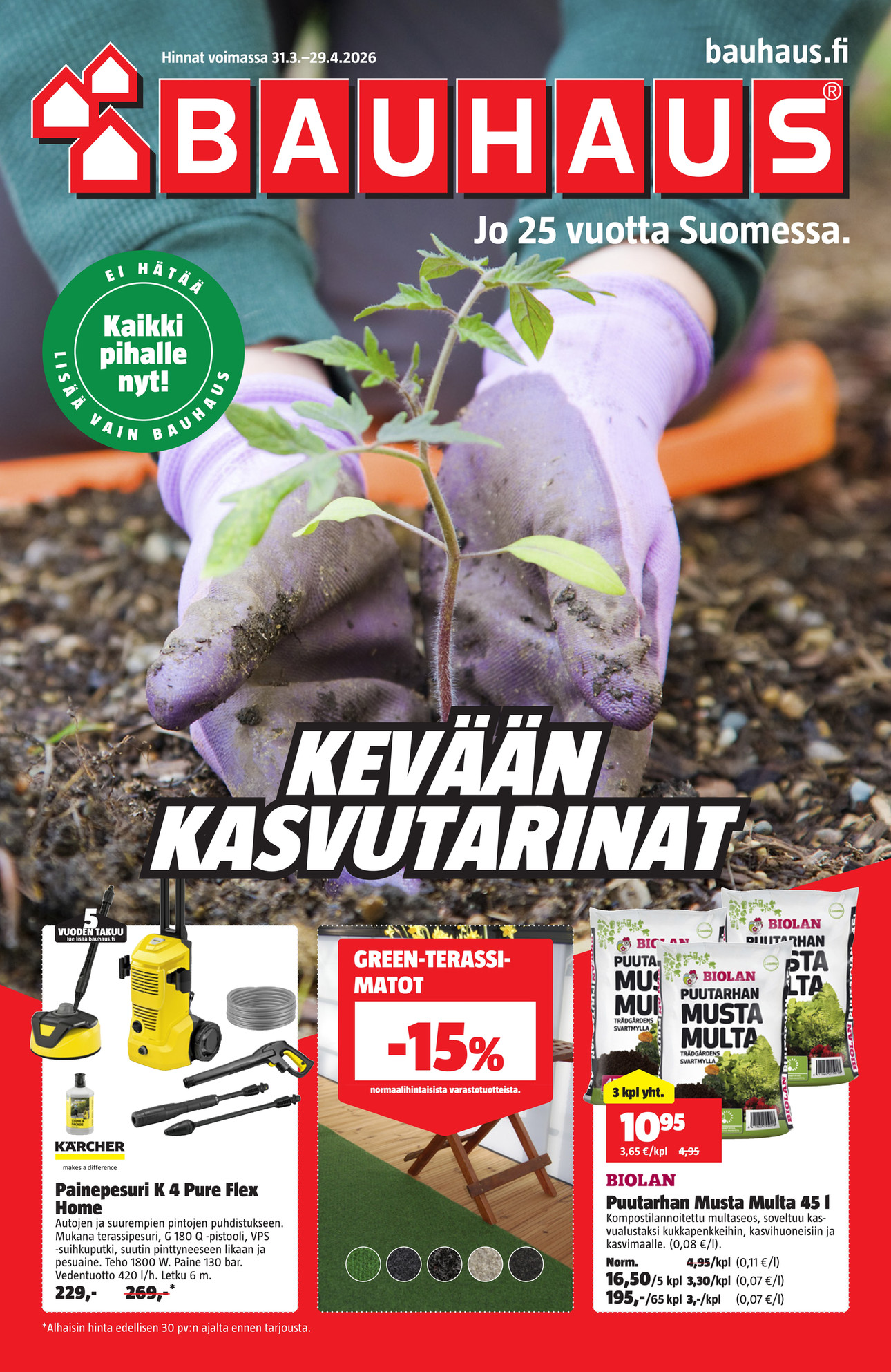Bauhaus Bauhaus tarjouslehti 31.3.–30.4.2026