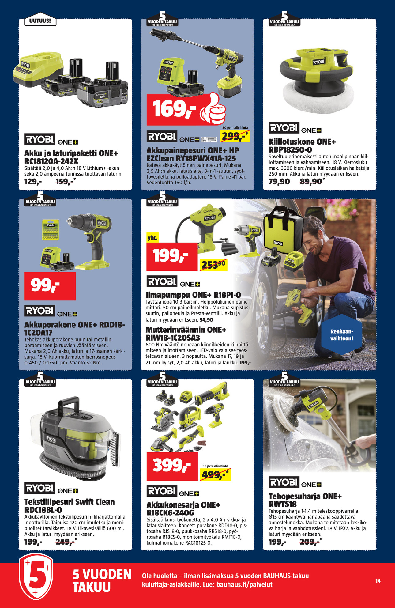 Bauhaus Bauhaus tarjouslehti 31.3.–30.4.2026 sivu 14