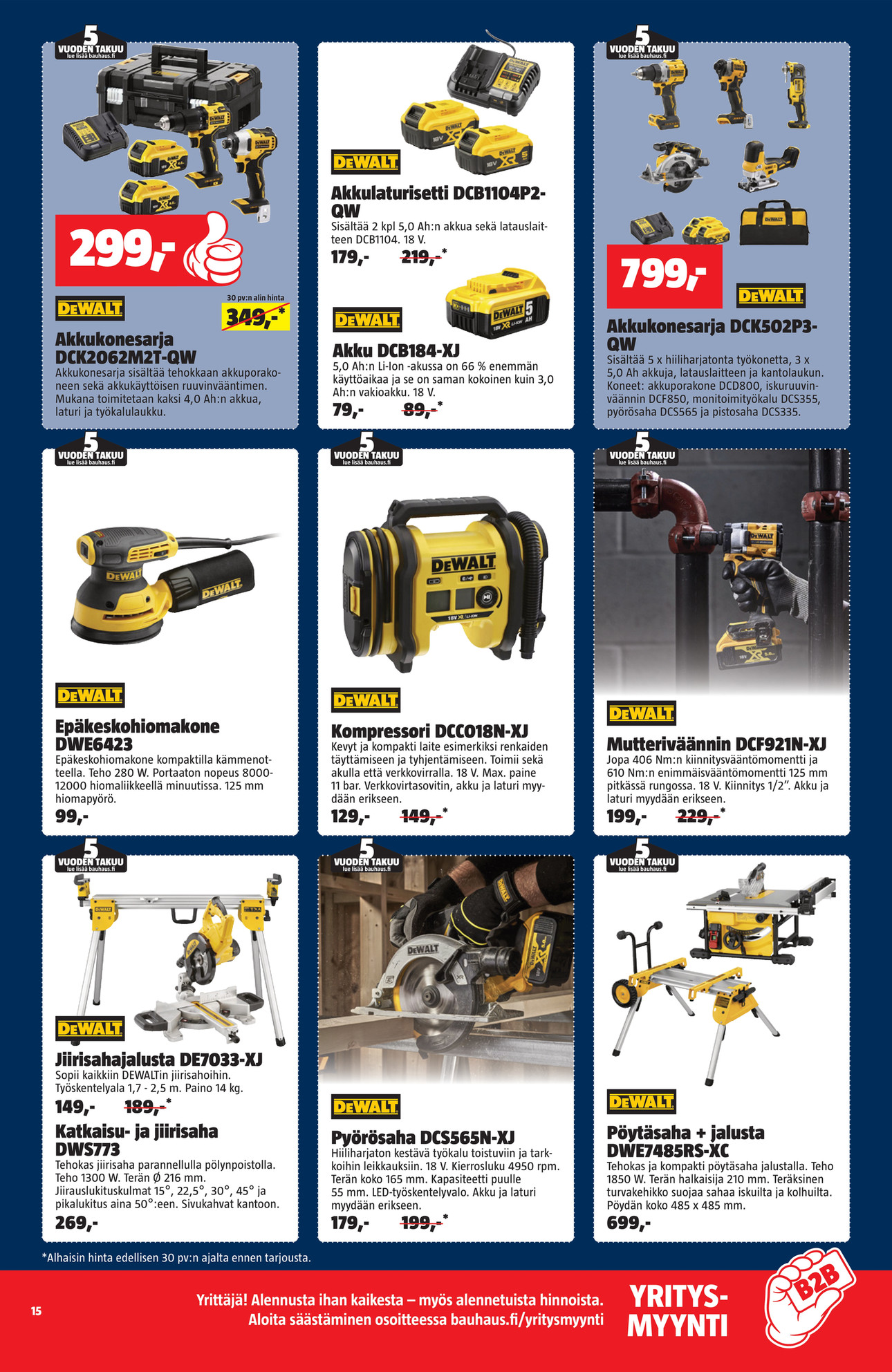 Bauhaus Bauhaus tarjouslehti 31.3.–30.4.2026 sivu 15