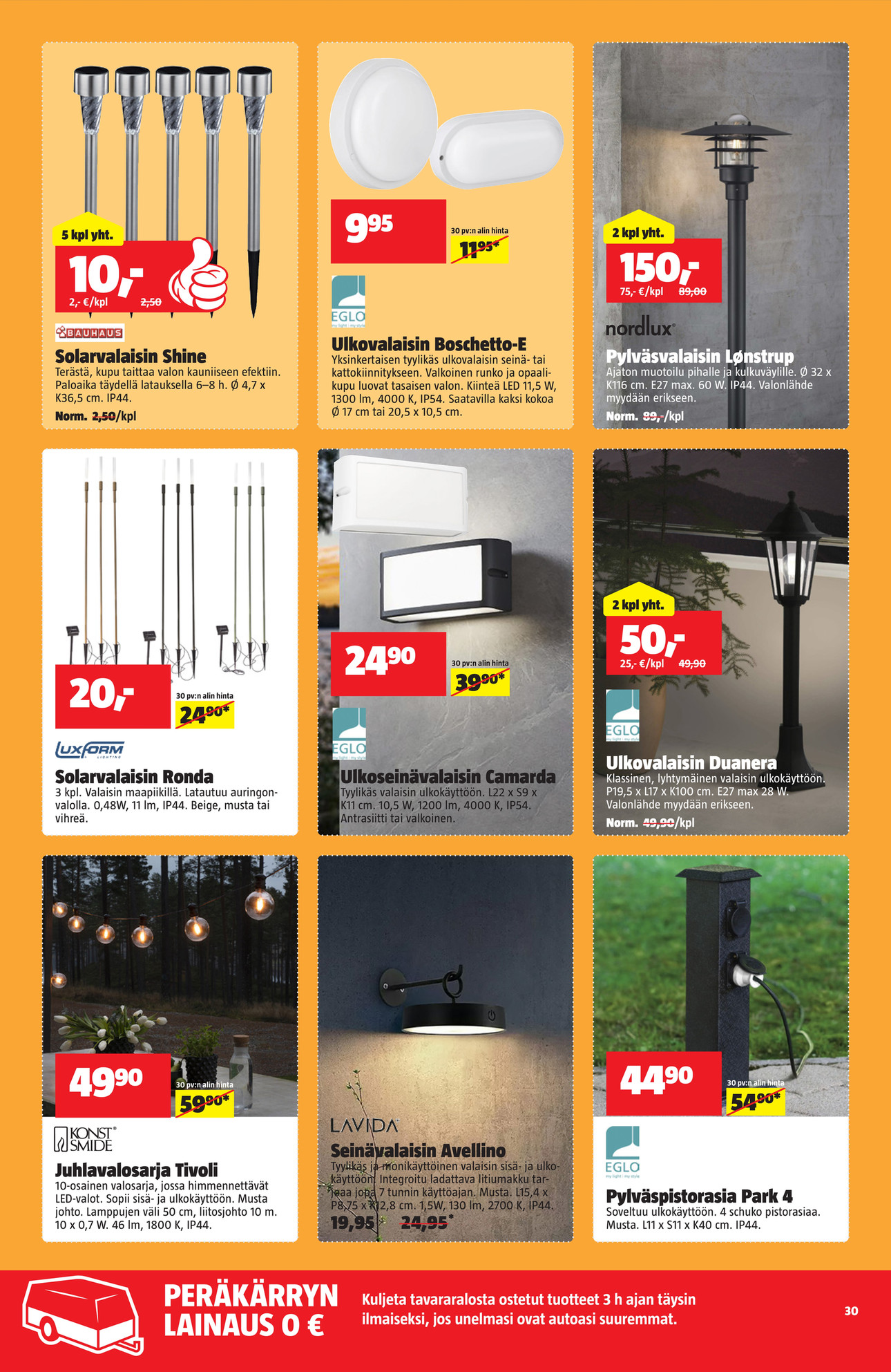 Bauhaus Bauhaus tarjouslehti 31.3.–30.4.2026 sivu 30