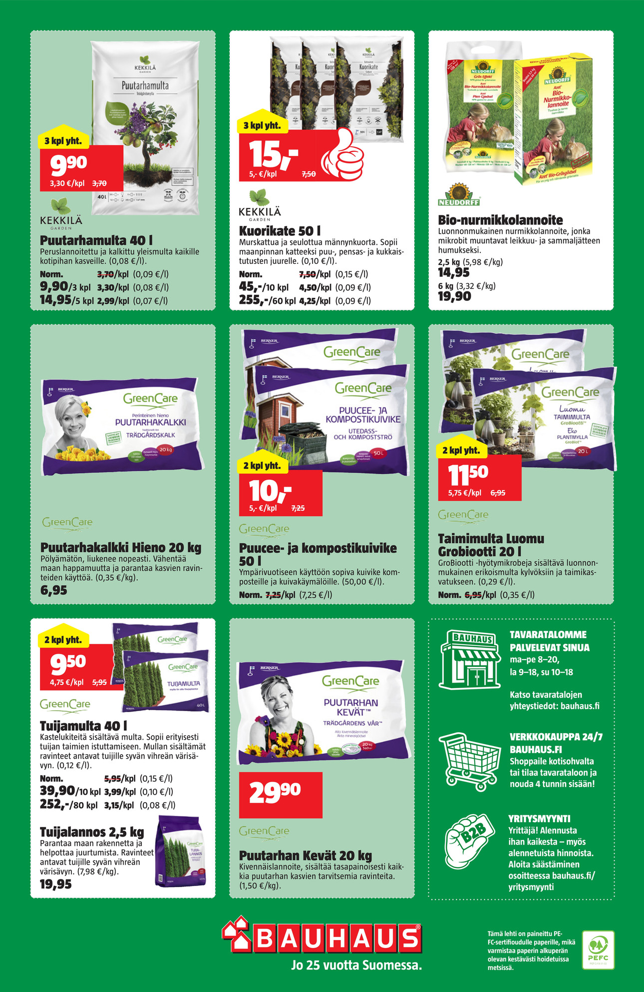 Bauhaus Bauhaus tarjouslehti 31.3.–30.4.2026 sivu 32