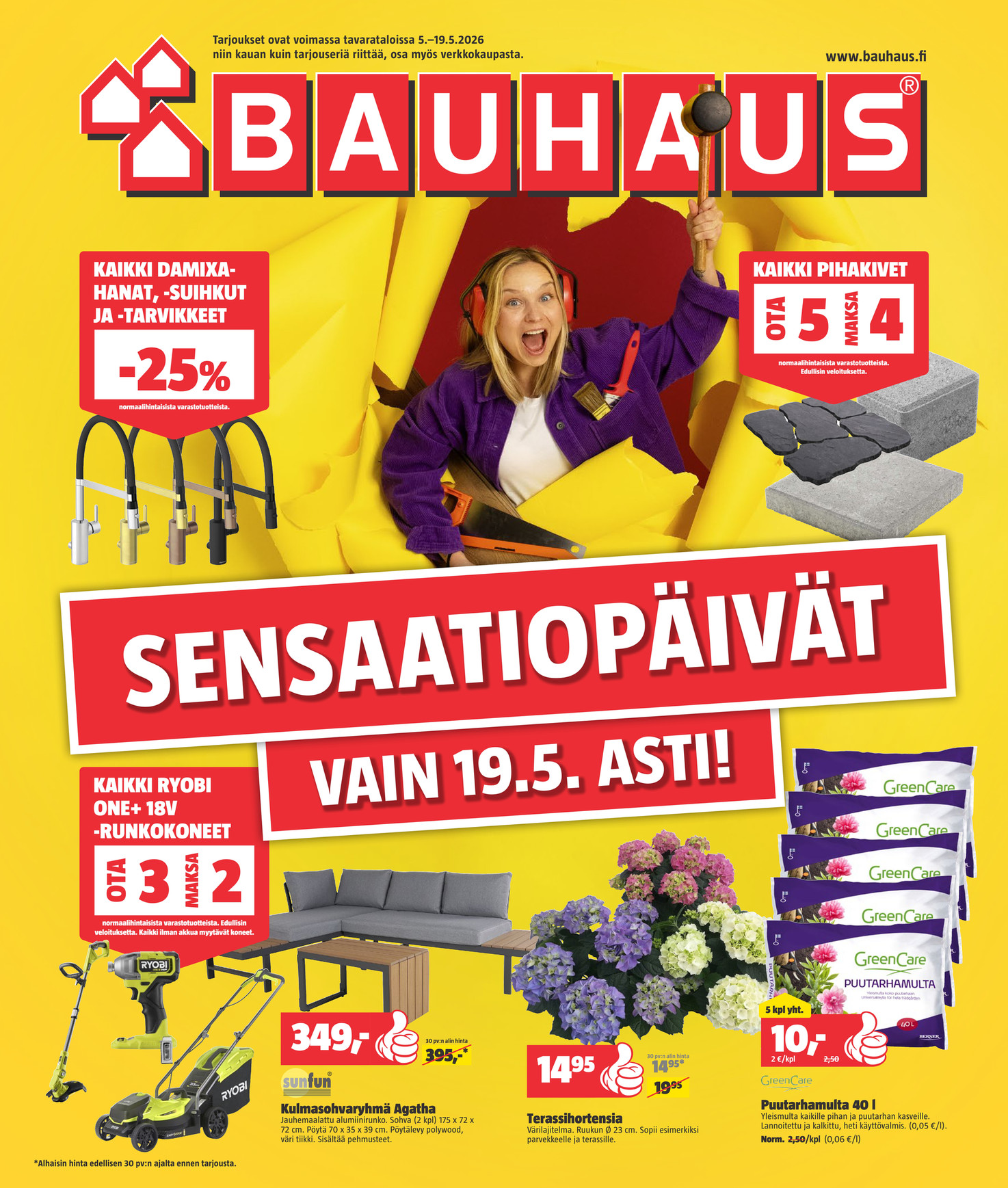 Bauhaus Bauhaus Tarjouslehti 5.–19.5.2026 sivu 1