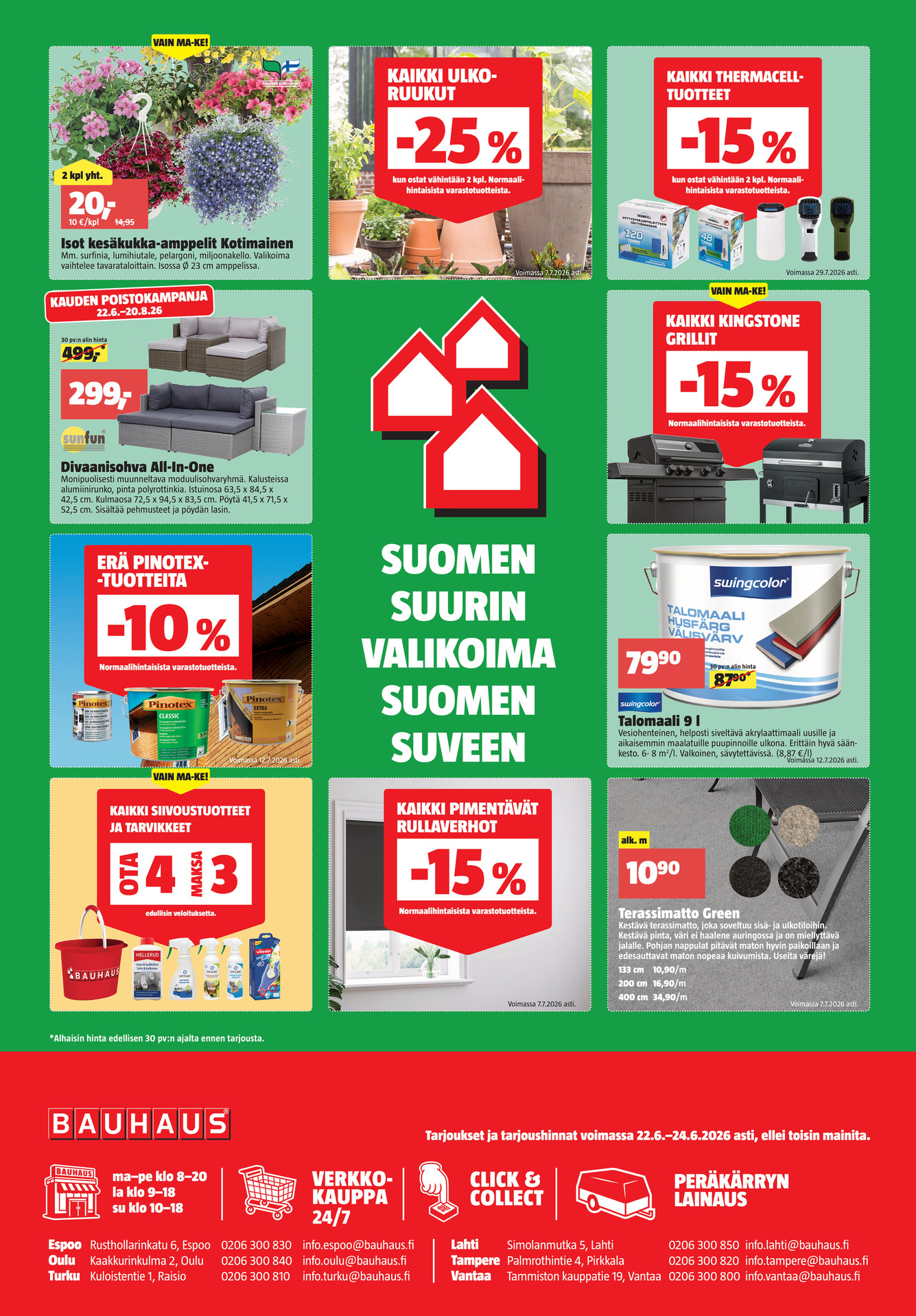 Bauhaus Bauhaus Tarjouslehti Juhannusextra 22.–24.6.2026 sivu 4
