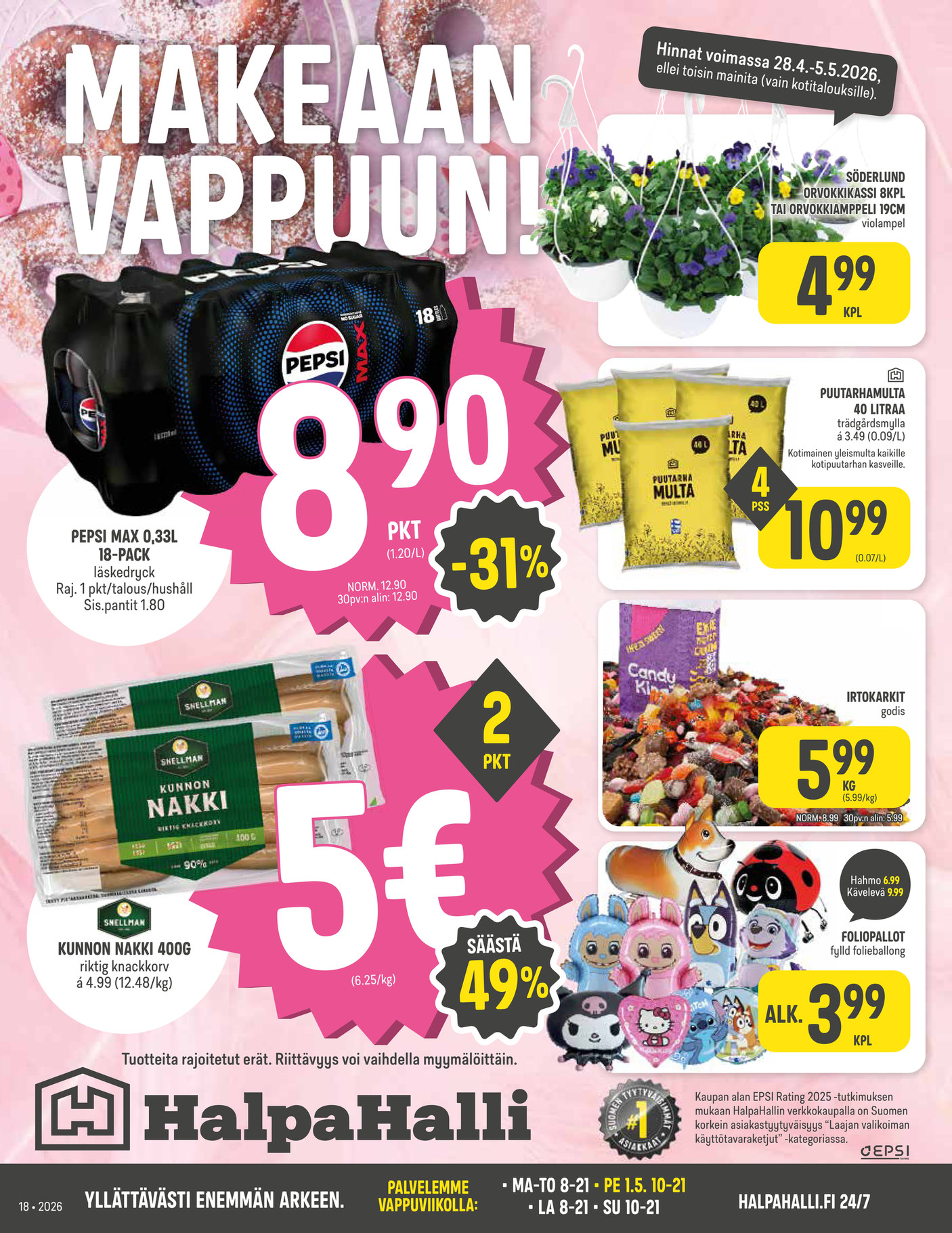 HalpaHalli Halpahallin Viikkokuvasto 18 2026 sivu 1