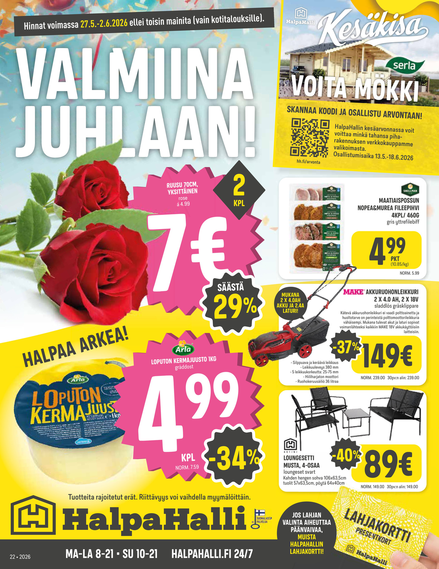 HalpaHalli Halpahallin Viikkokuvasto 22 2026 sivu 1