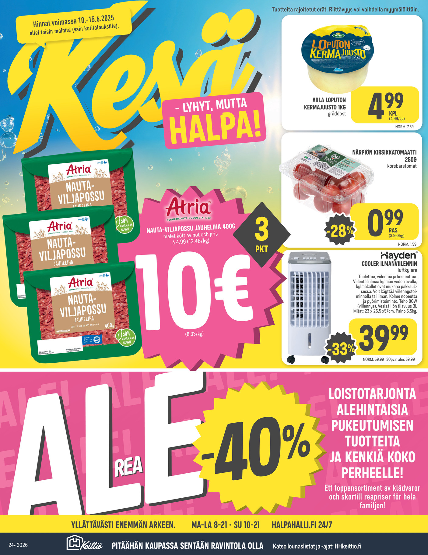 HalpaHalli Halpahallin Viikkokuvasto 24 2026