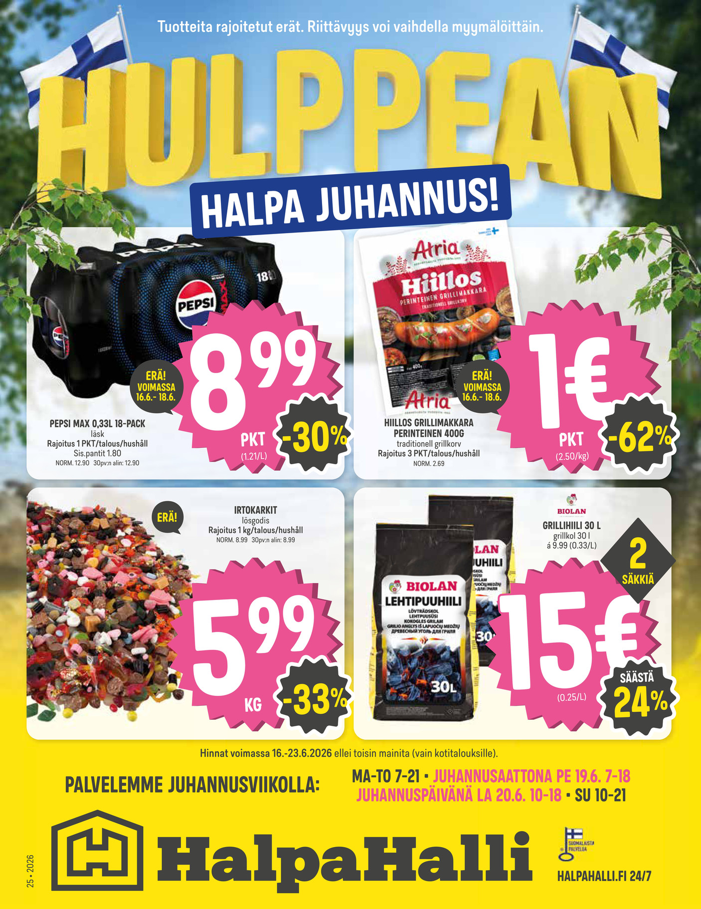HalpaHalli Halpahallin Viikkokuvasto 25 2026