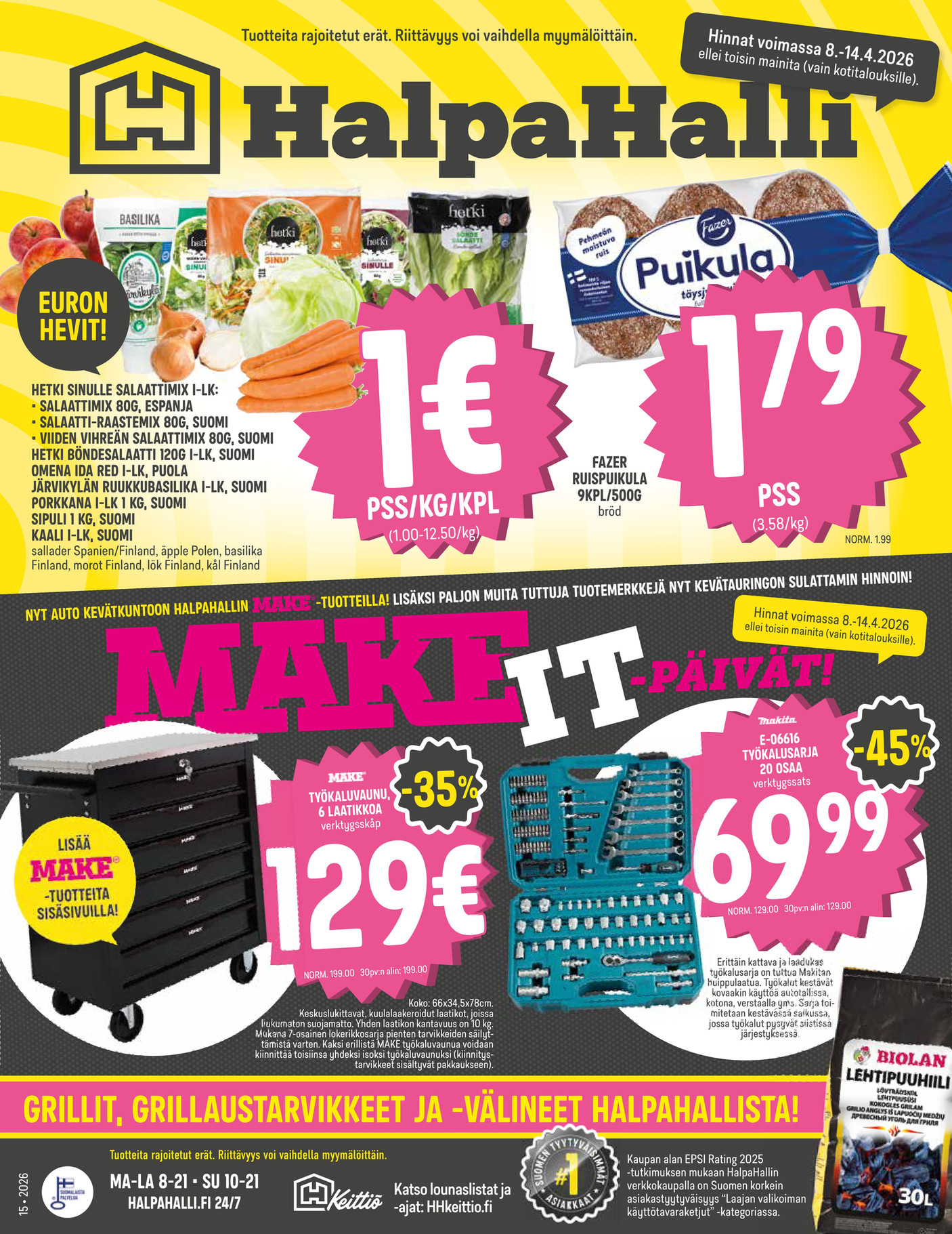 Halpa-Halli HalpaHalli viikkokuvasto vk 15