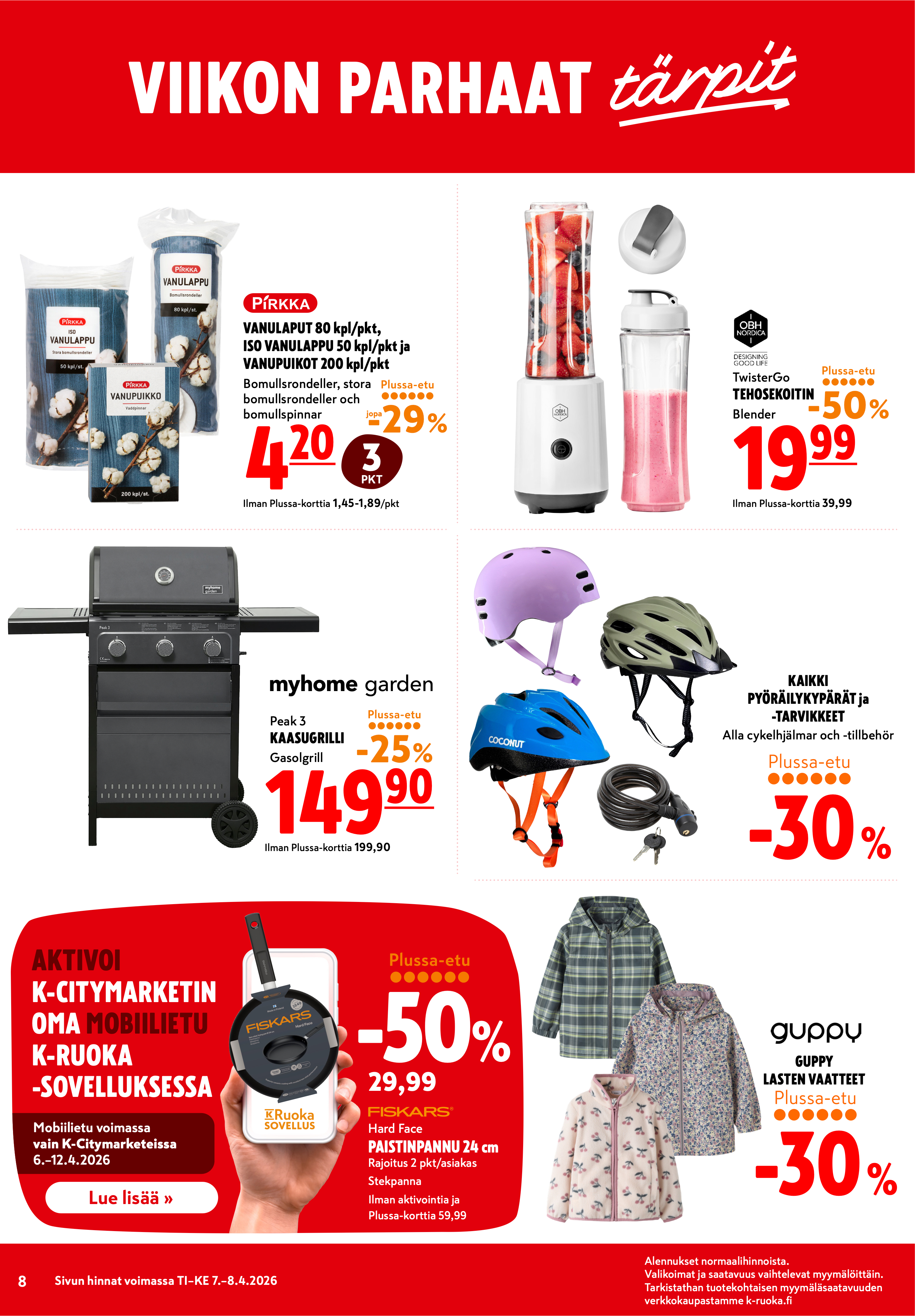 K-Citymarket Alkuviikon tarjouslehti vk 15 sivu 8