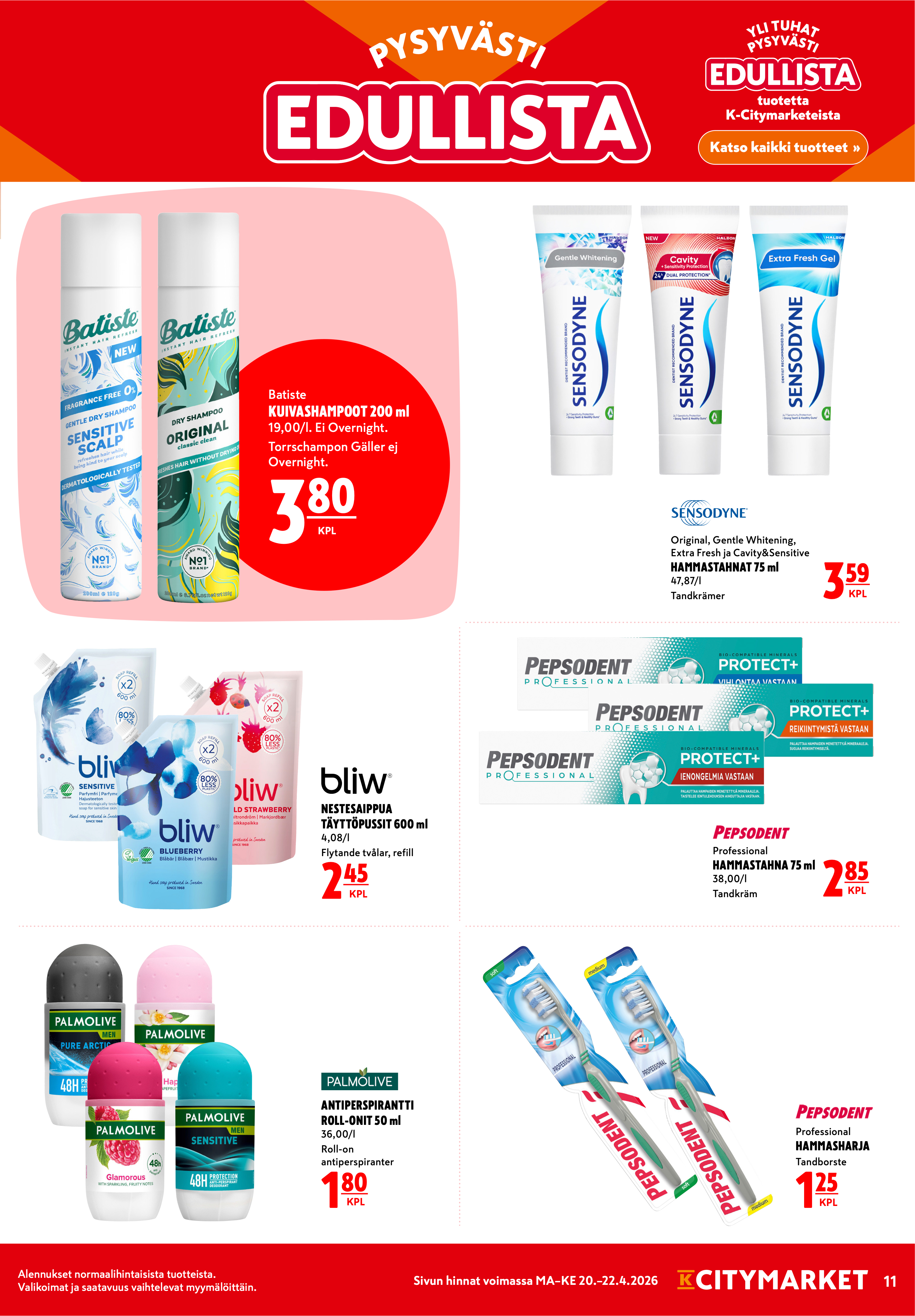 K-Citymarket Alkuviikon tarjouslehti vk 17 sivu 11