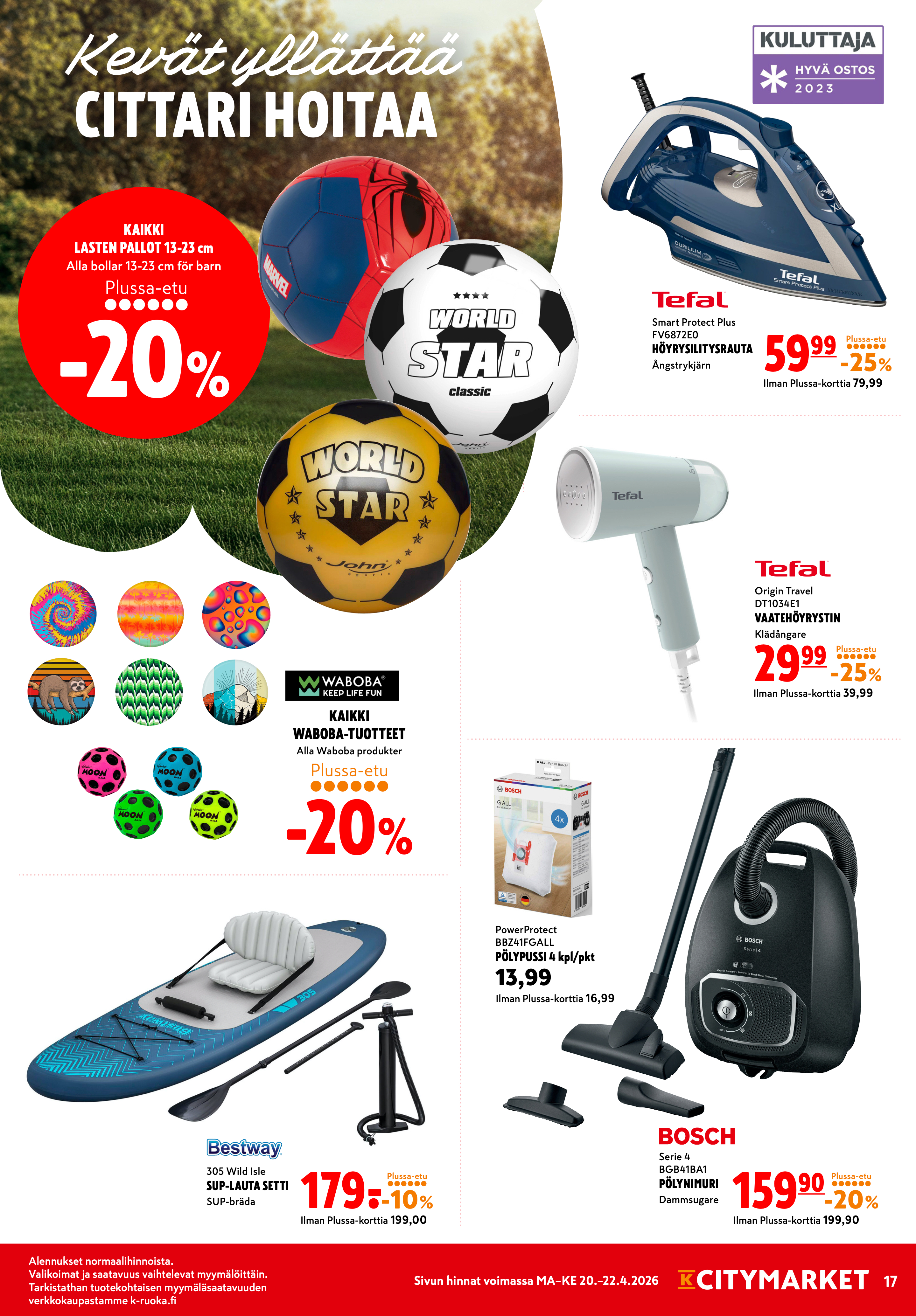 K-Citymarket Alkuviikon tarjouslehti vk 17 sivu 17