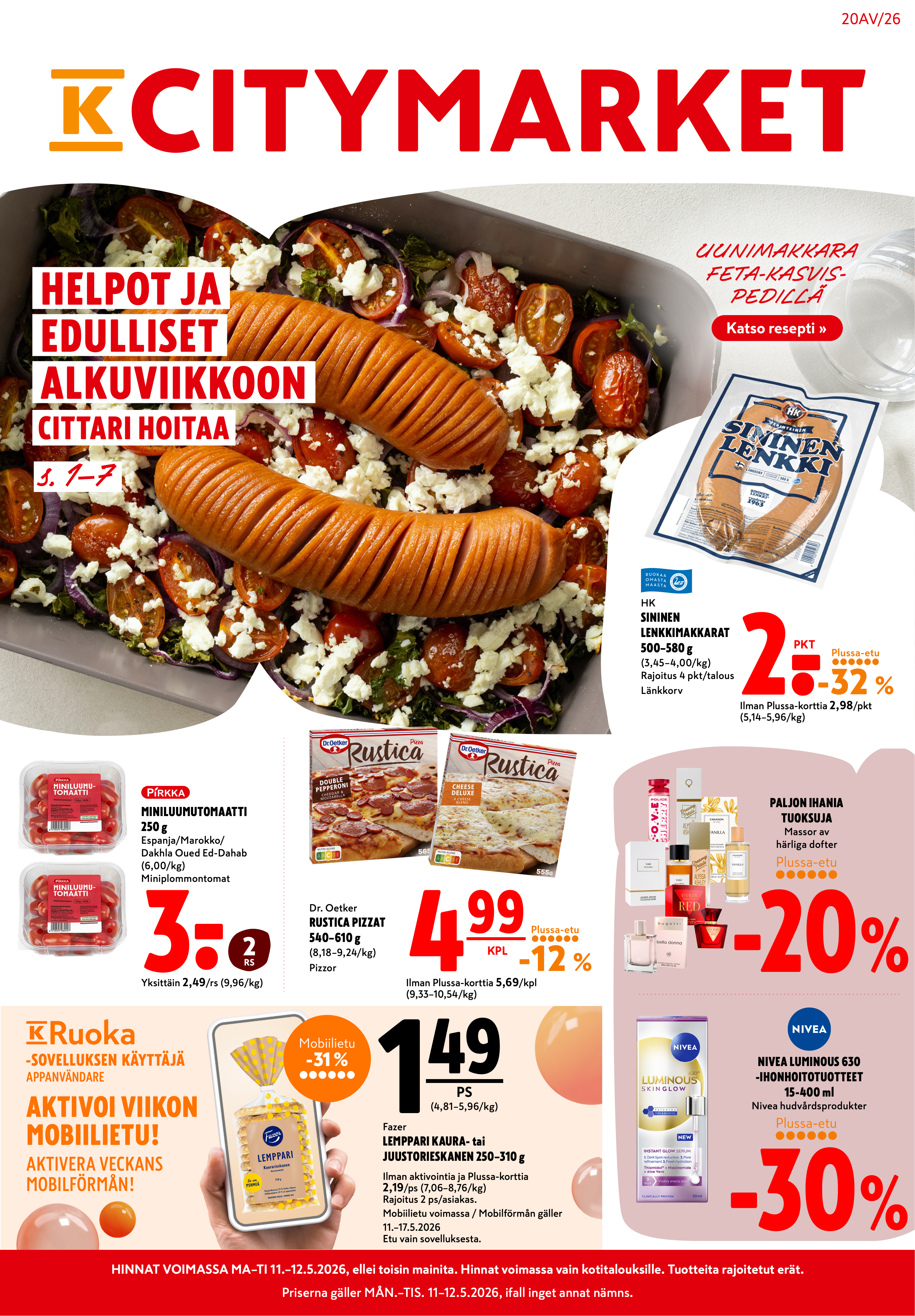 K-Citymarket Alkuviikon tarjouslehti vk 20 sivu 1