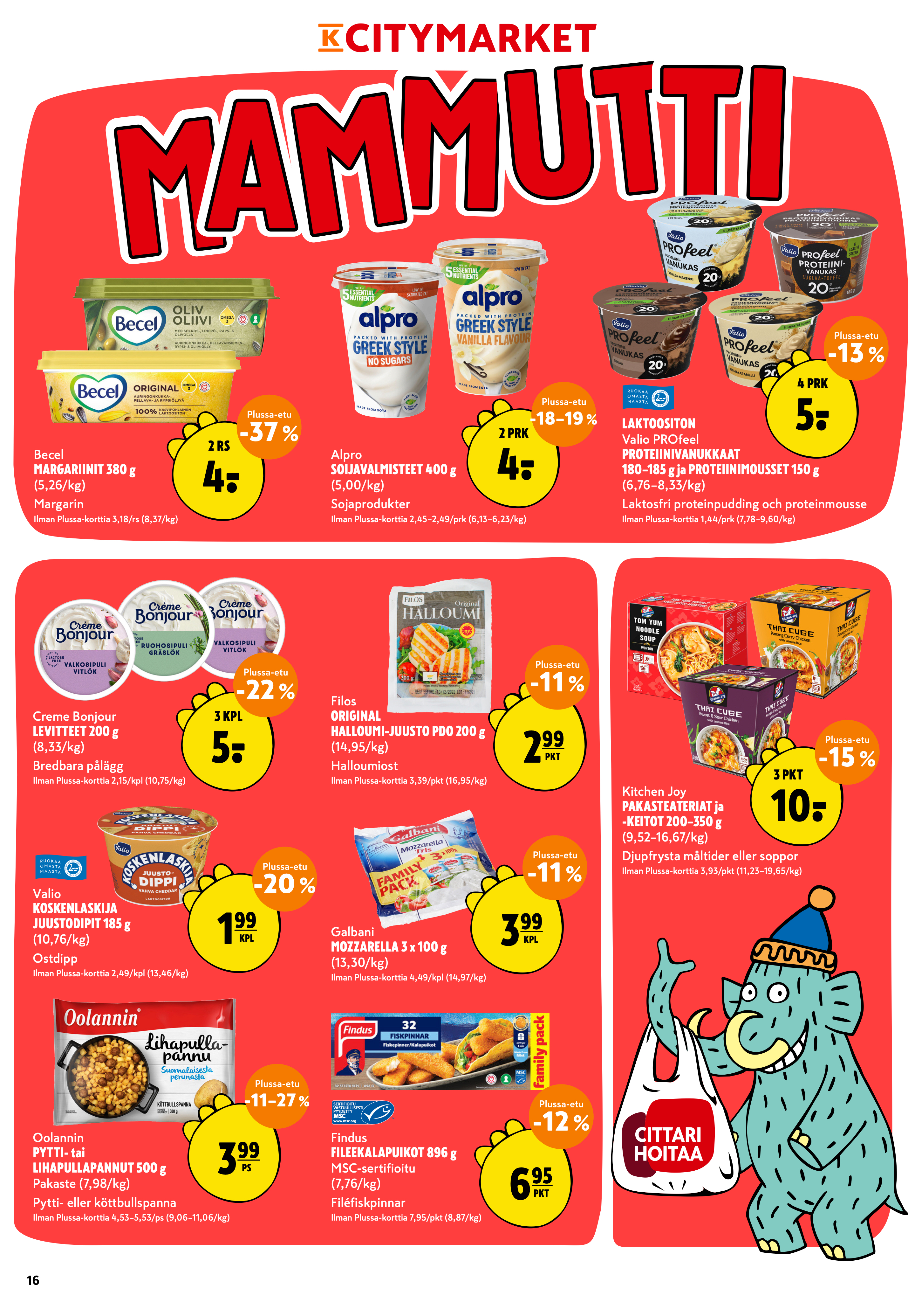 K-Citymarket Alkuviikon tarjouslehti vk 21 sivu 16