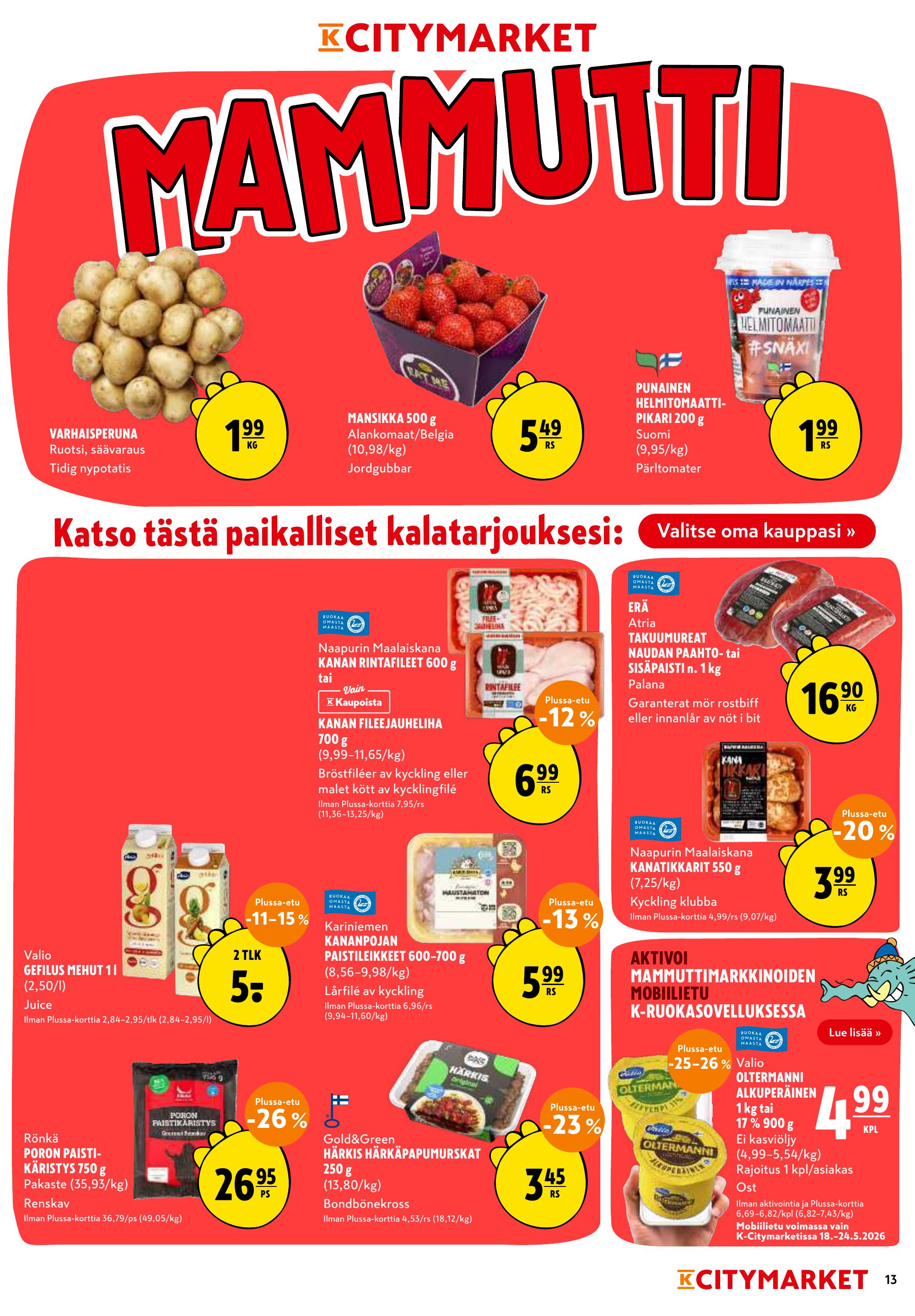 K-Citymarket K-Citymarket tarjouslehti vk 21 sivu 13