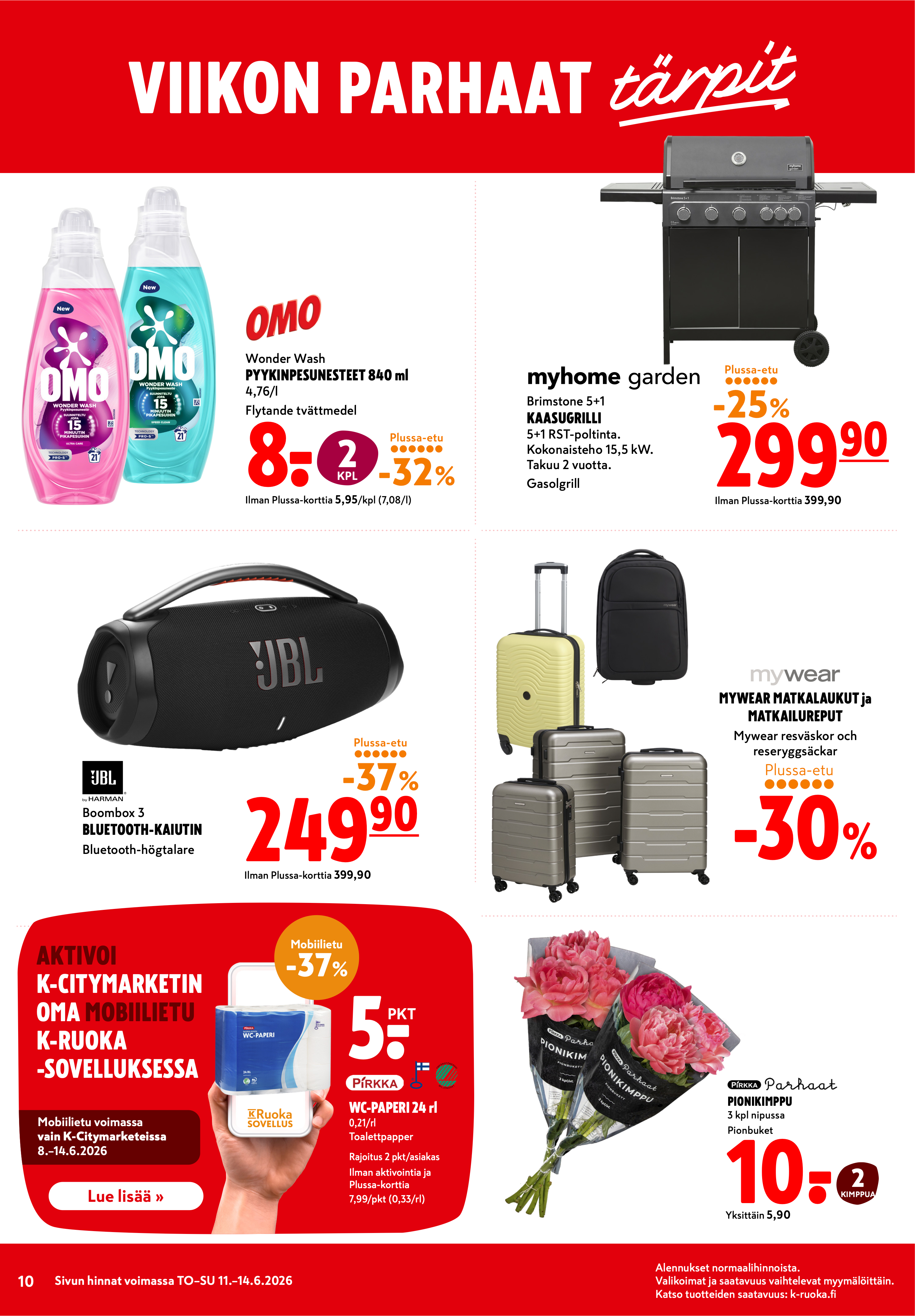 K-Citymarket Alkuviikon tarjouslehti vk 24 sivu 10