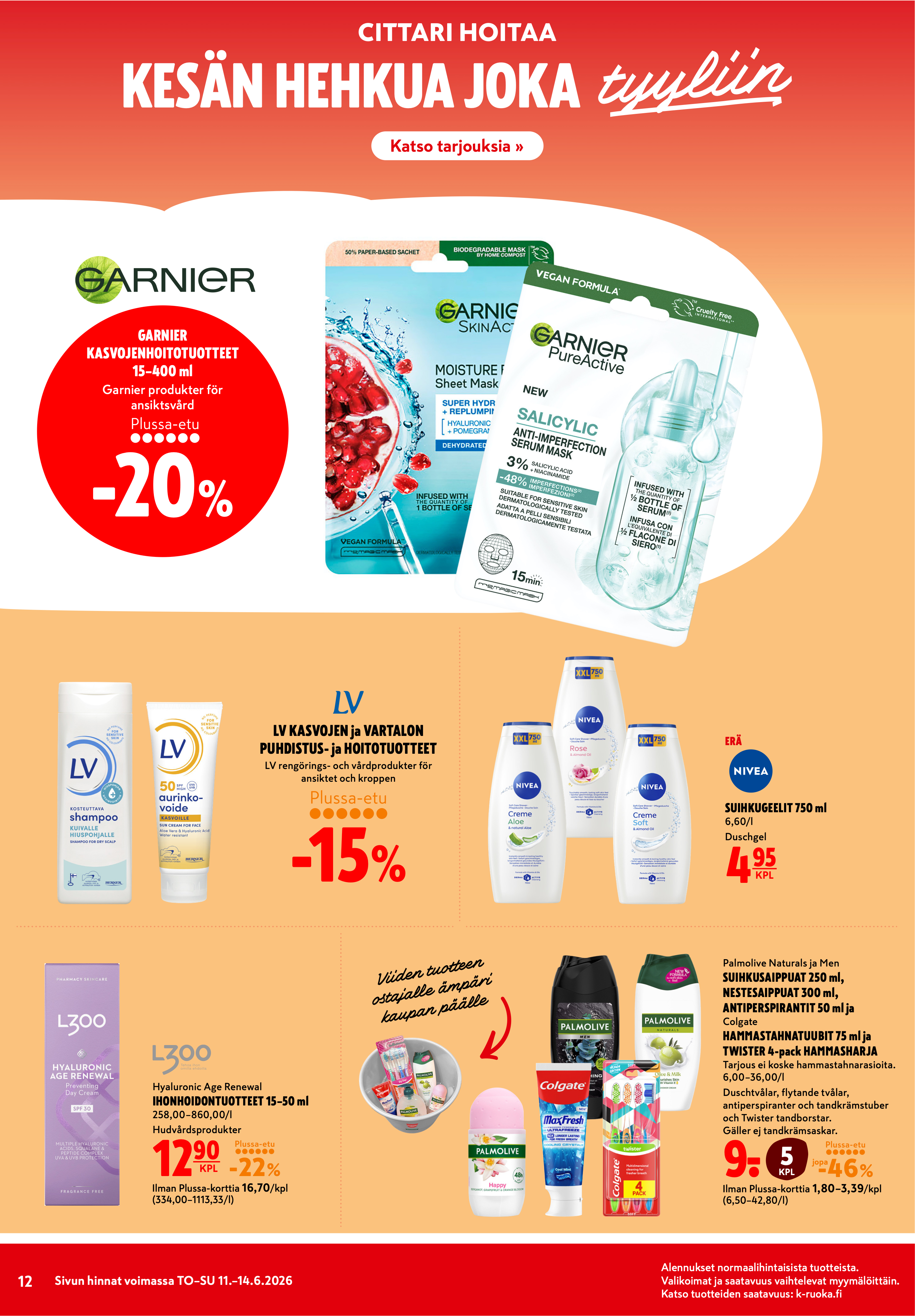 K-Citymarket Alkuviikon tarjouslehti vk 24 sivu 12
