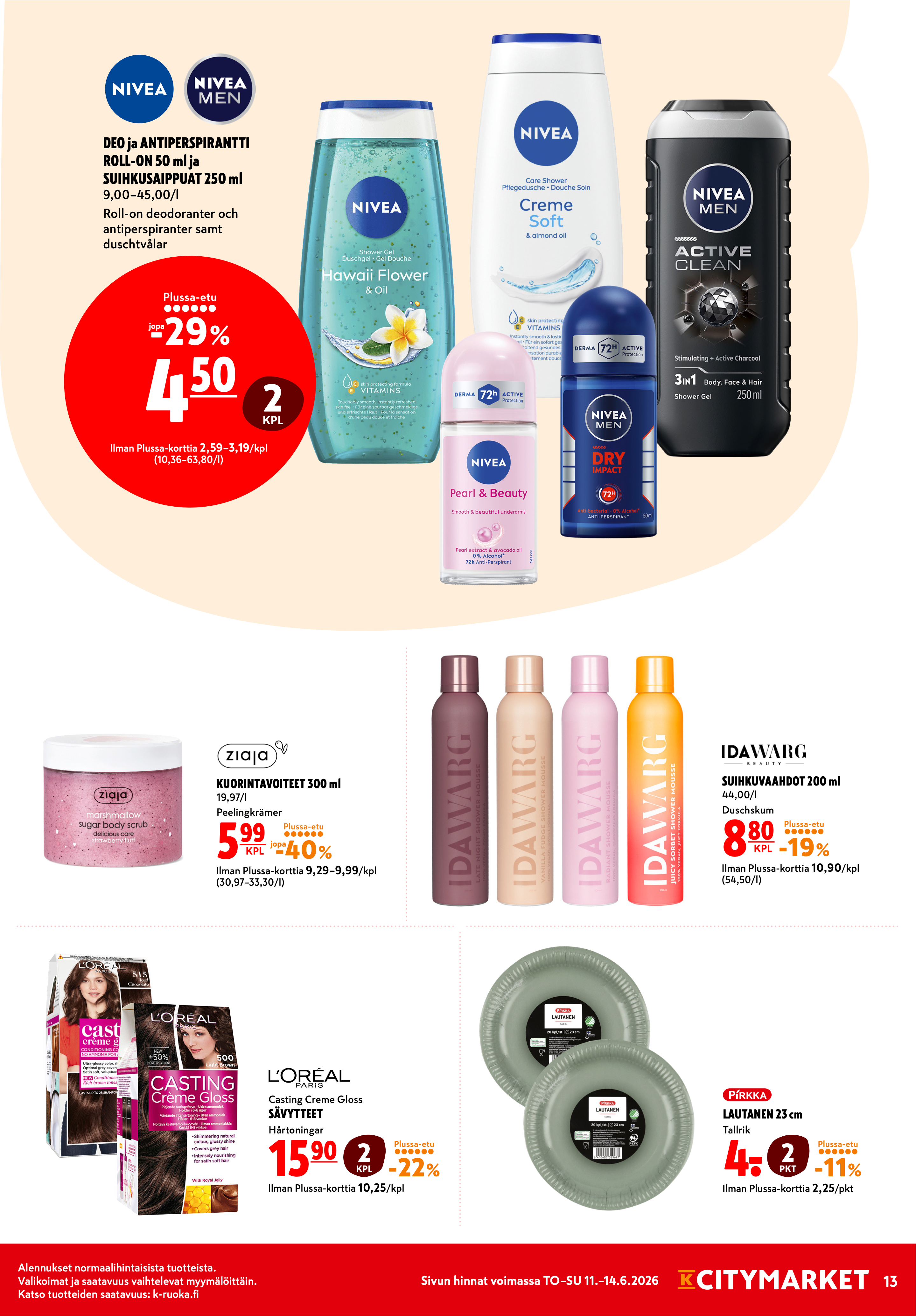 K-Citymarket Alkuviikon tarjouslehti vk 24 sivu 13