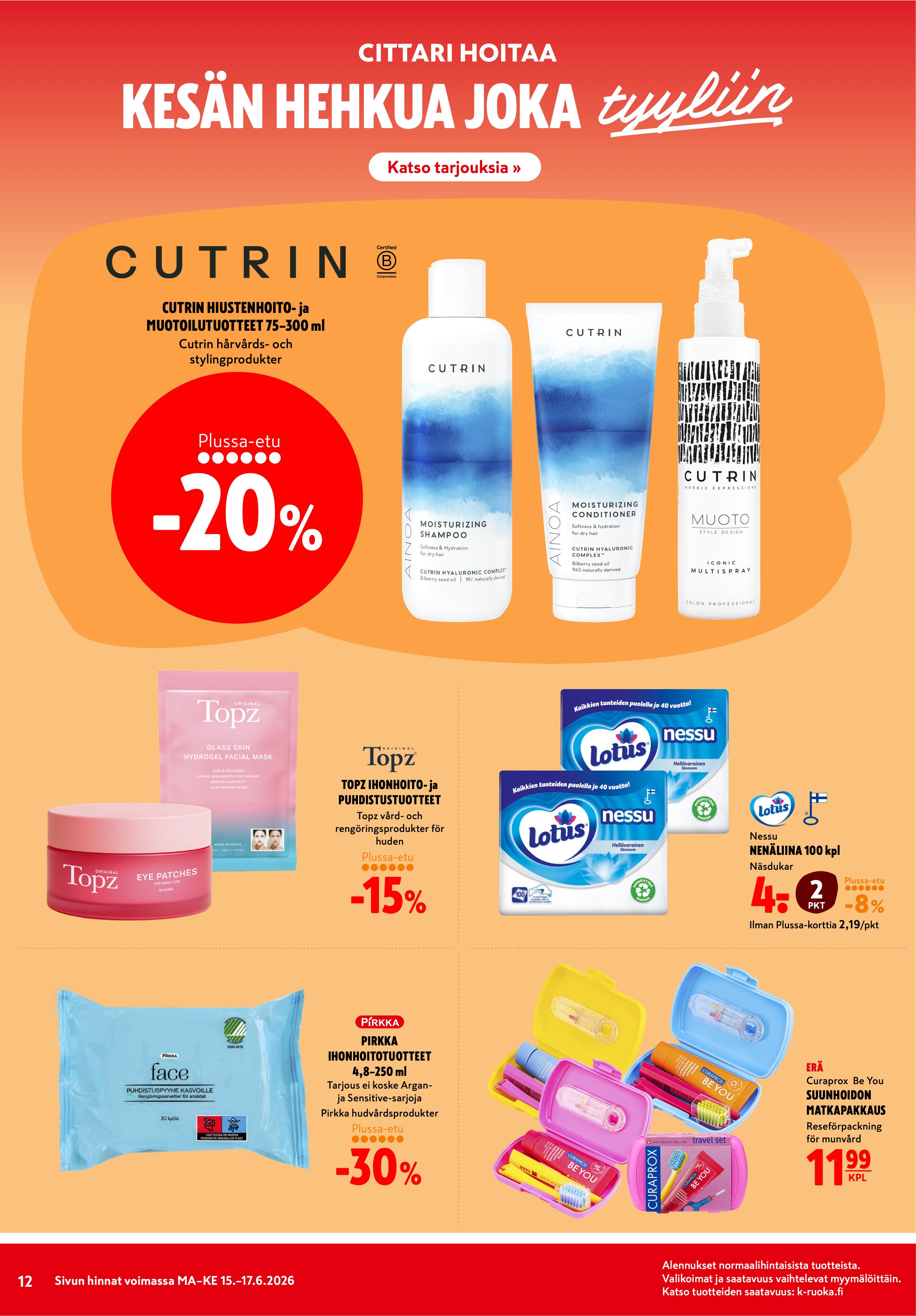 K-Citymarket Alkuviikon tarjouslehti vk 25 sivu 12