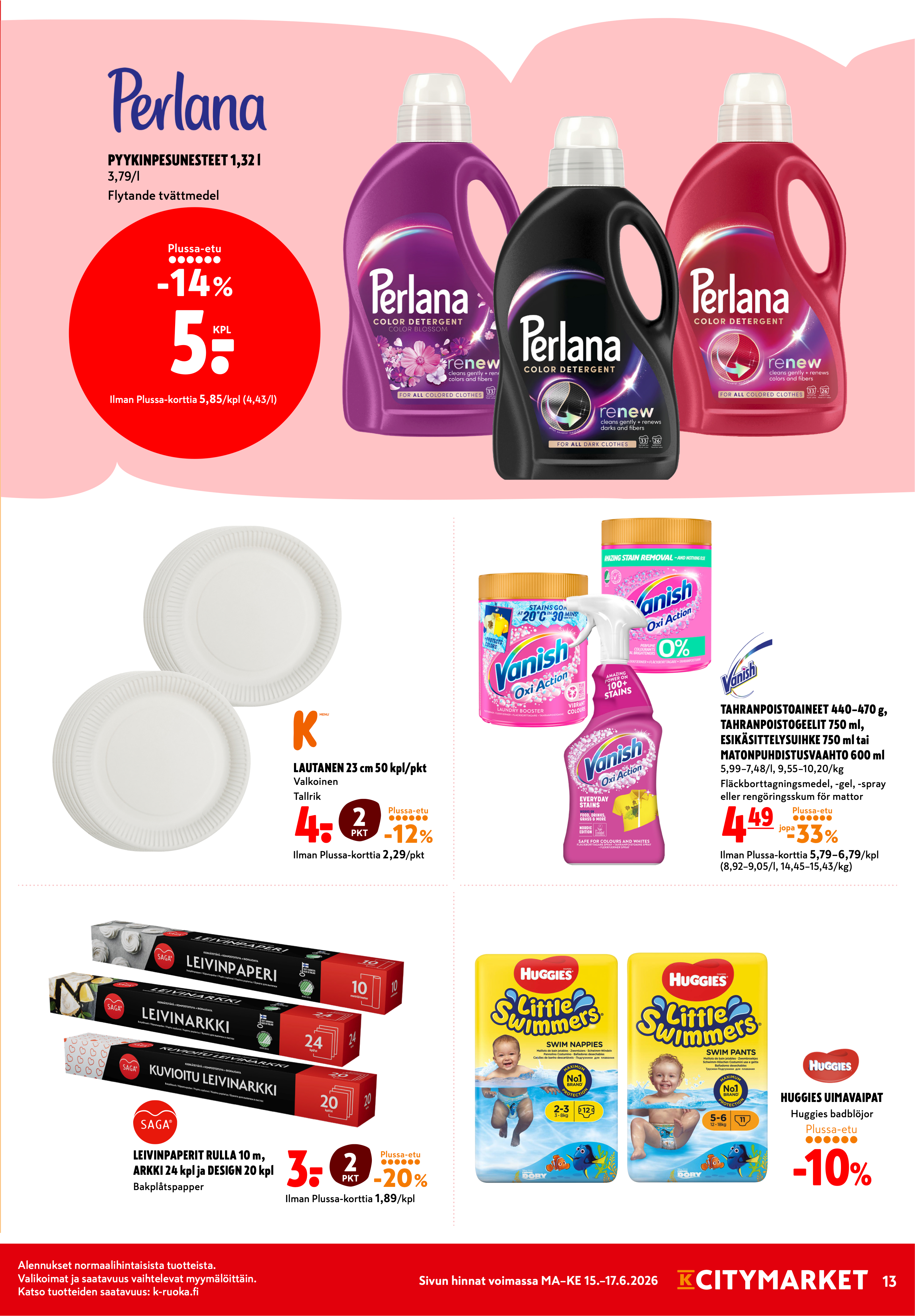 K-Citymarket Alkuviikon tarjouslehti vk 25 sivu 13