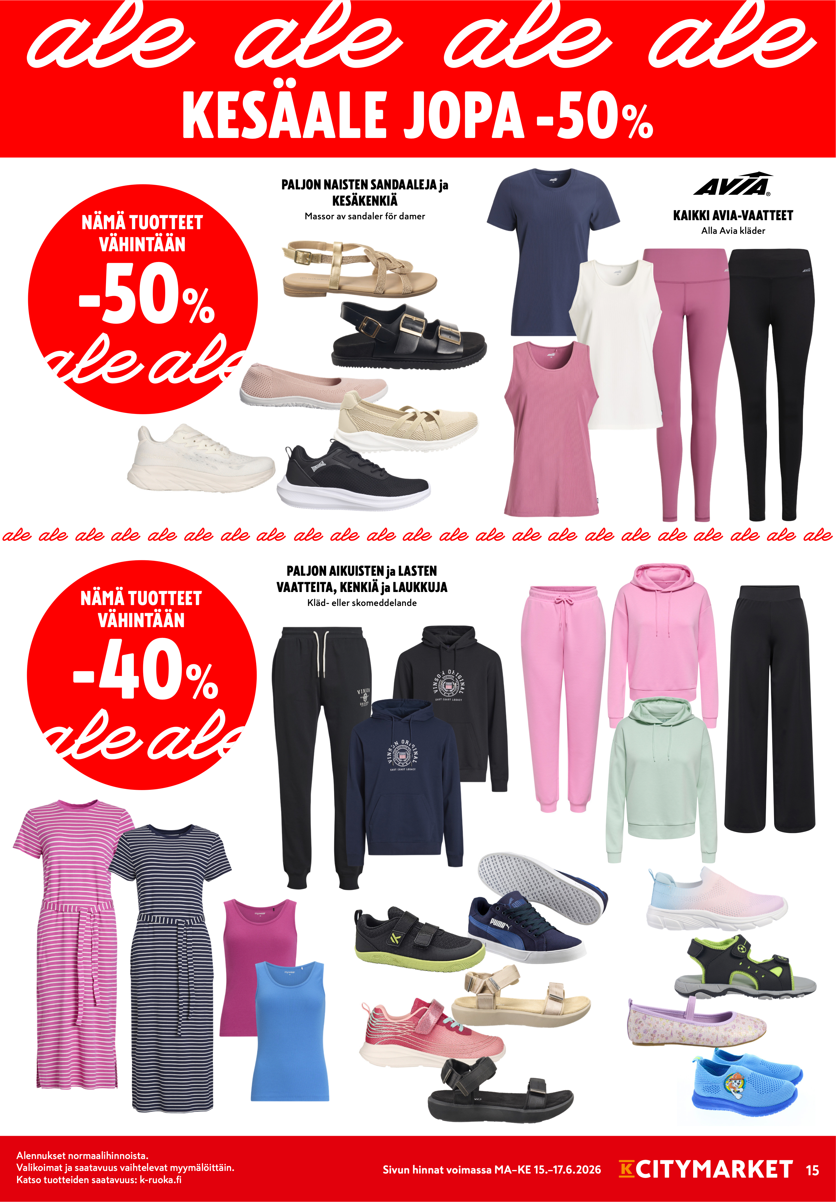 K-Citymarket Alkuviikon tarjouslehti vk 25 sivu 15