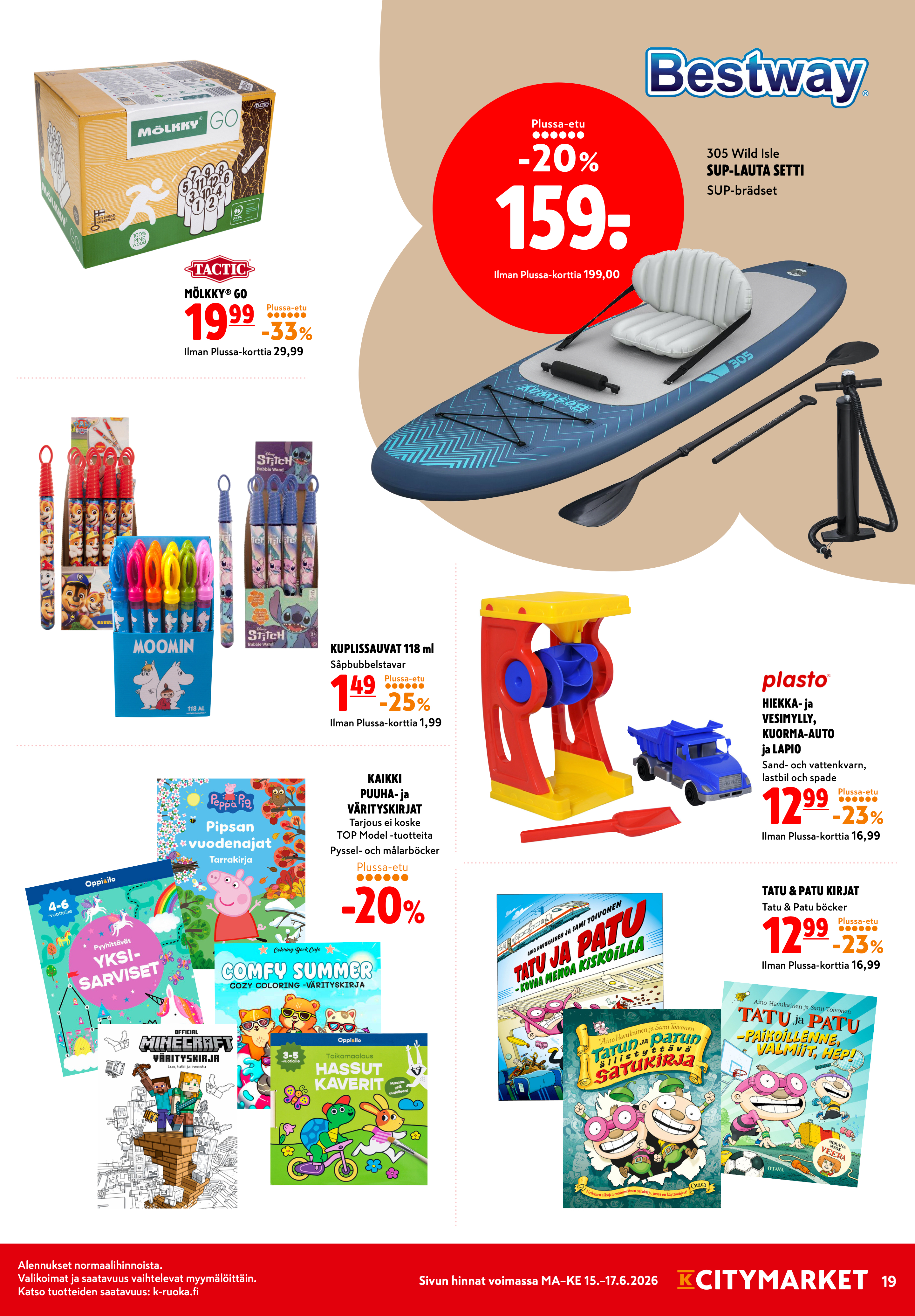 K-Citymarket Alkuviikon tarjouslehti vk 25 sivu 19
