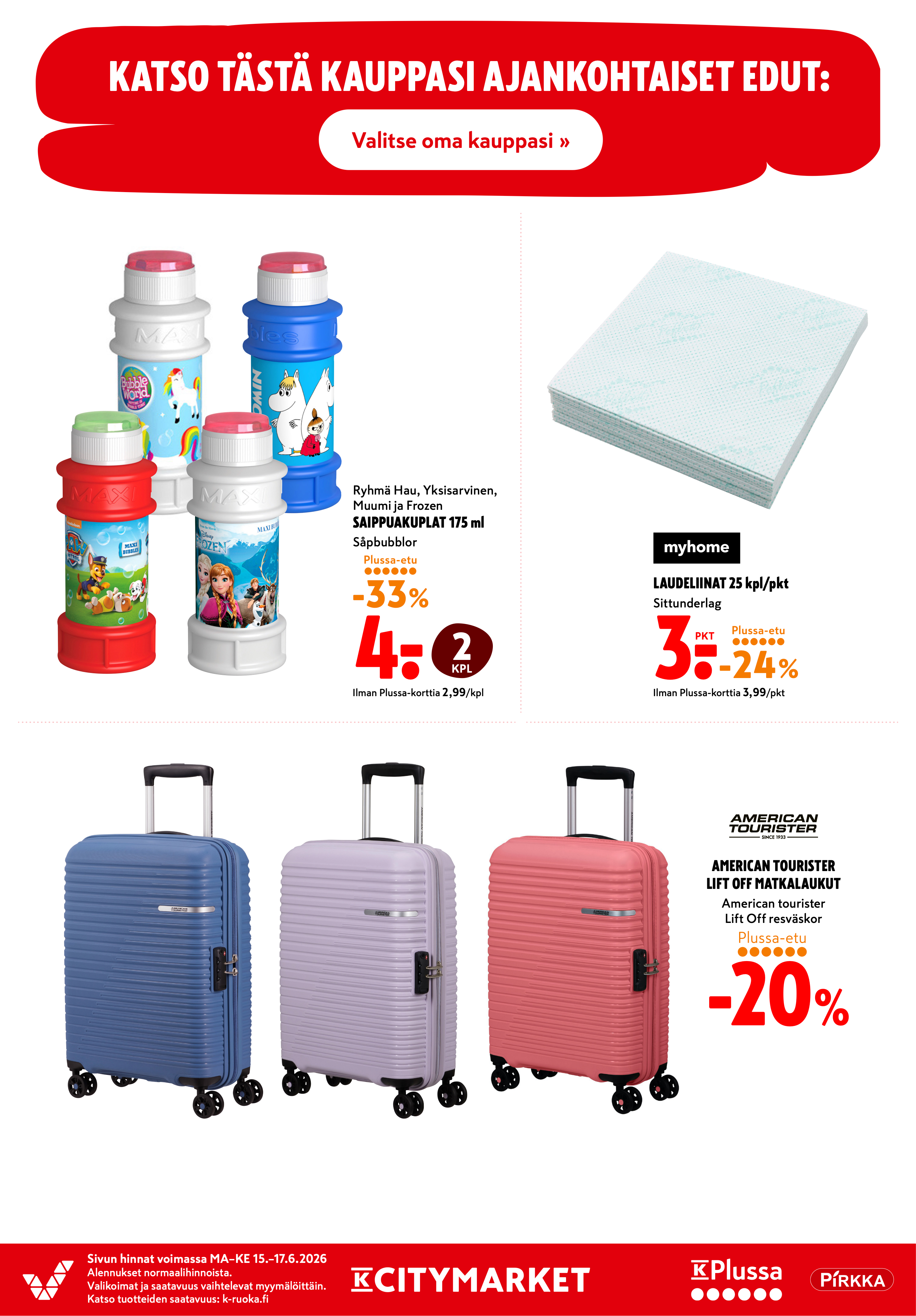 K-Citymarket Alkuviikon tarjouslehti vk 25 sivu 20