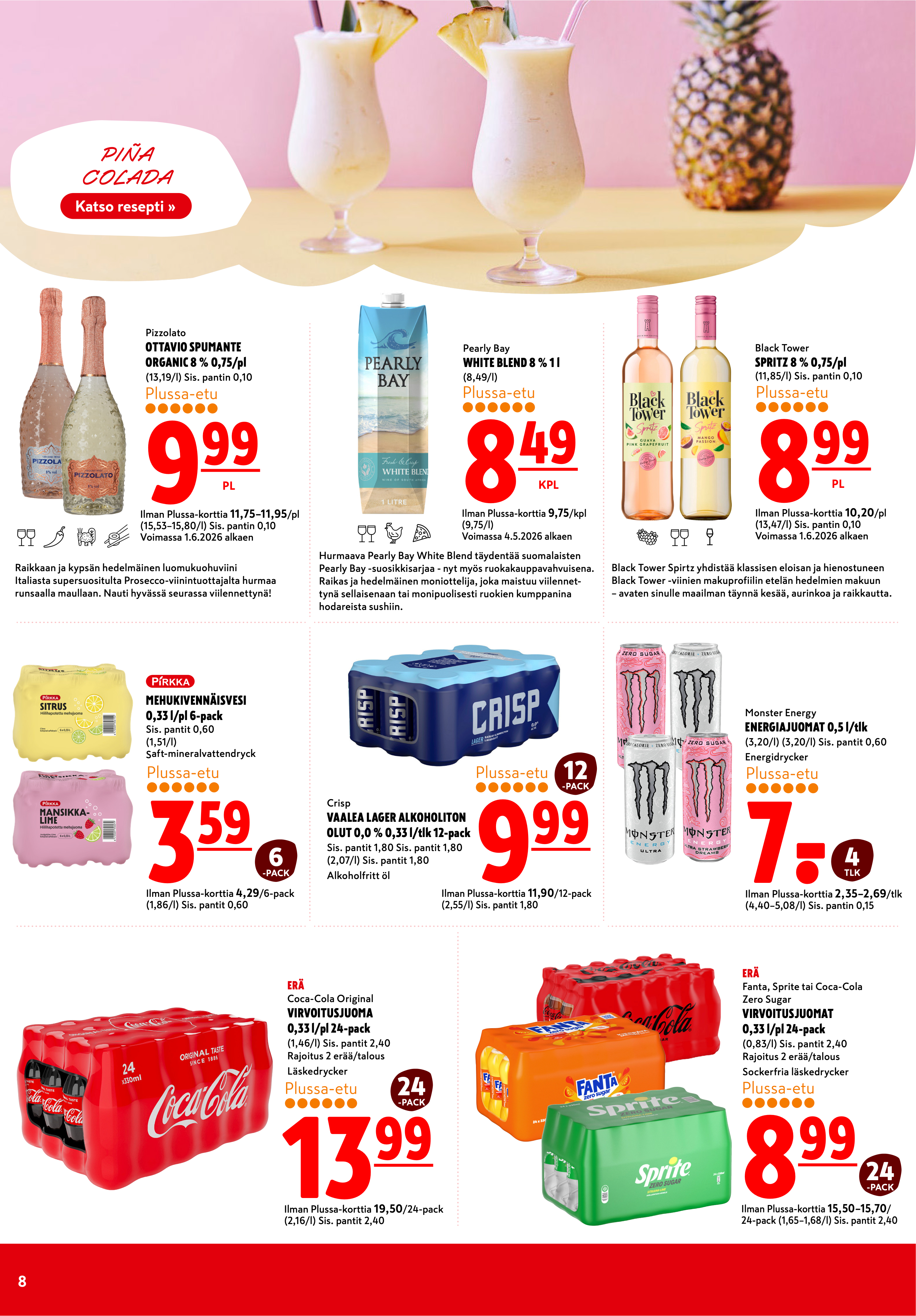 K-Citymarket Alkuviikon tarjouslehti vk 25 sivu 8