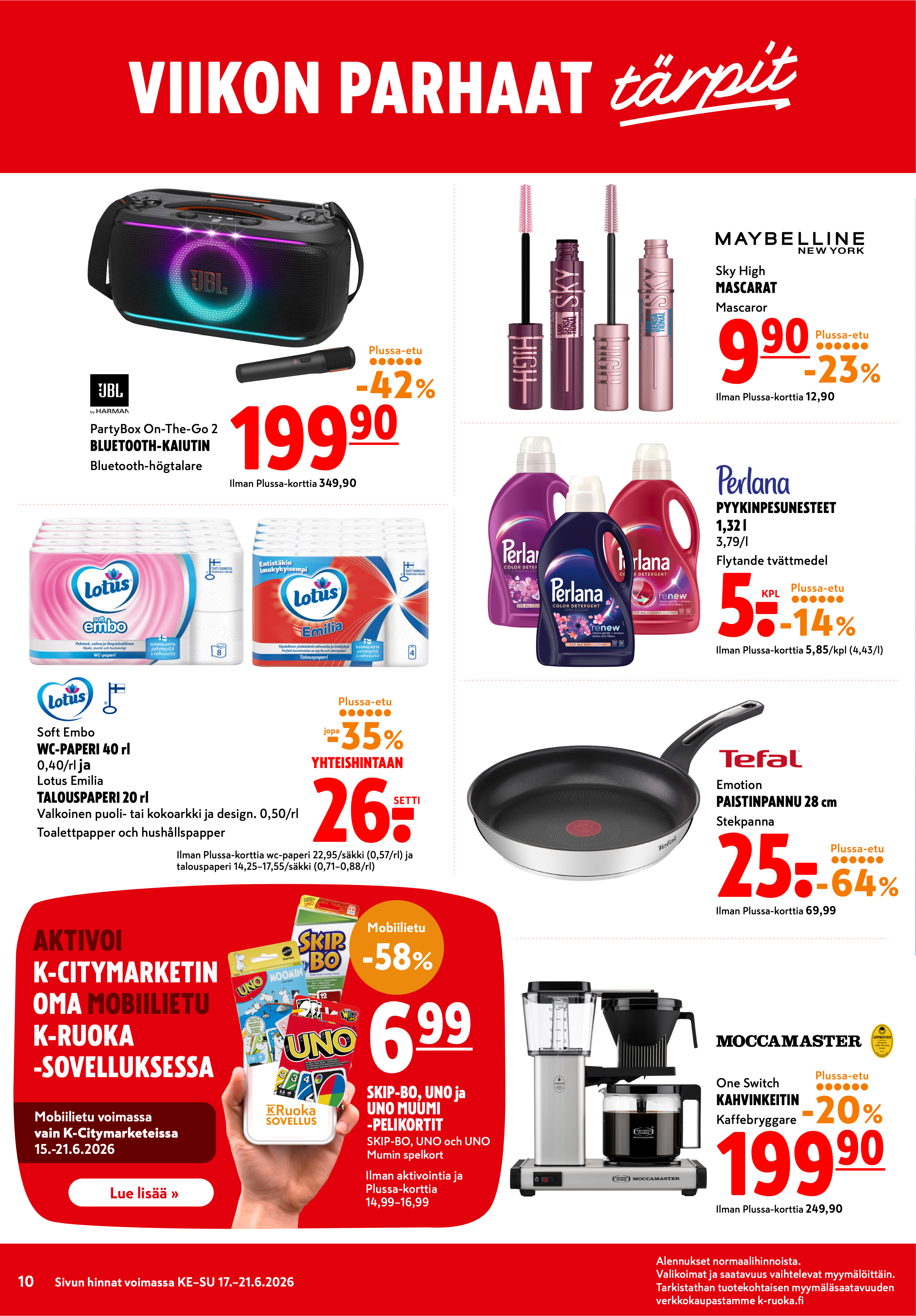 K-Citymarket Alkuviikon tarjouslehti vk 25 sivu 10