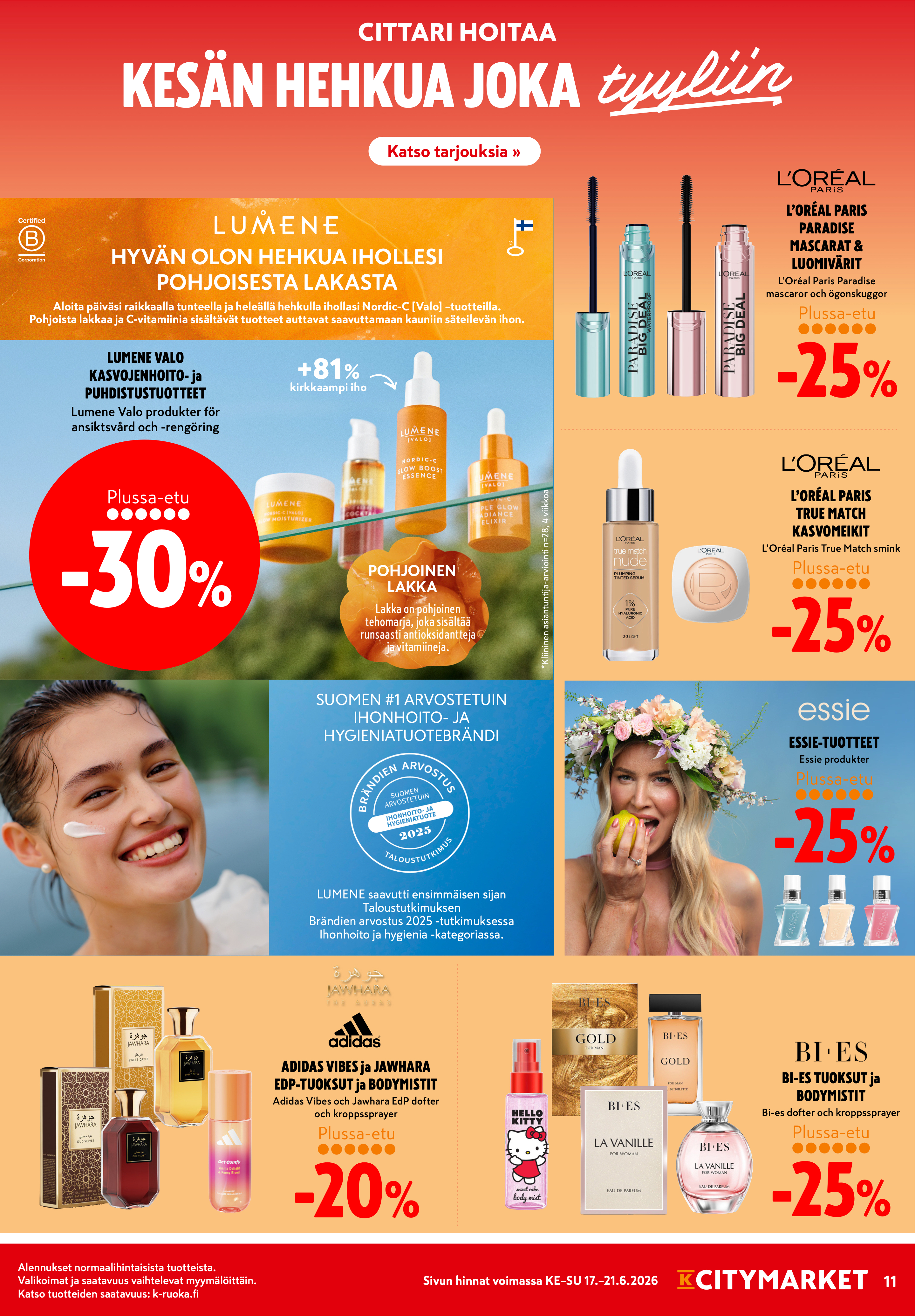 K-Citymarket Alkuviikon tarjouslehti vk 25 sivu 11