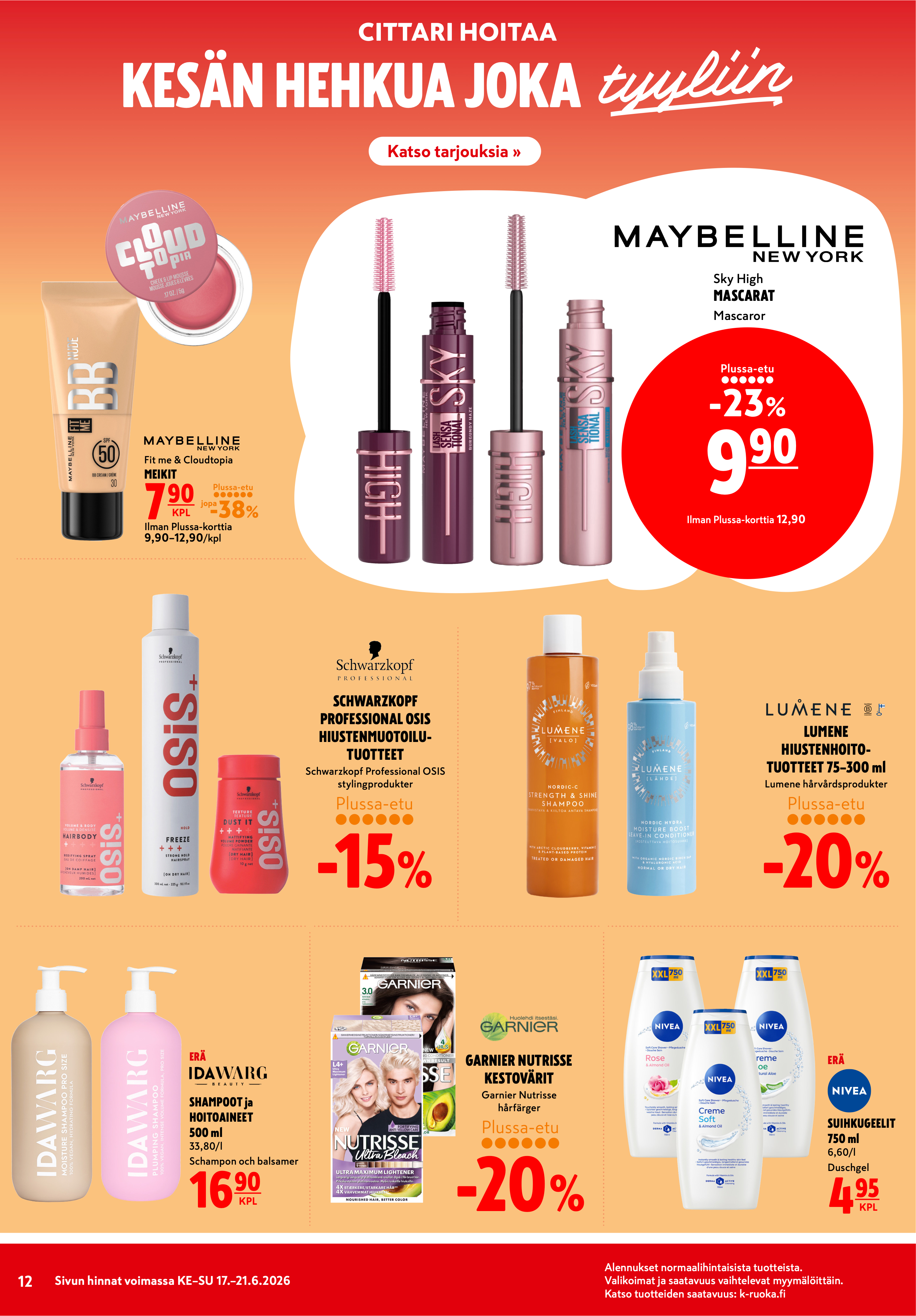 K-Citymarket Alkuviikon tarjouslehti vk 25 sivu 12