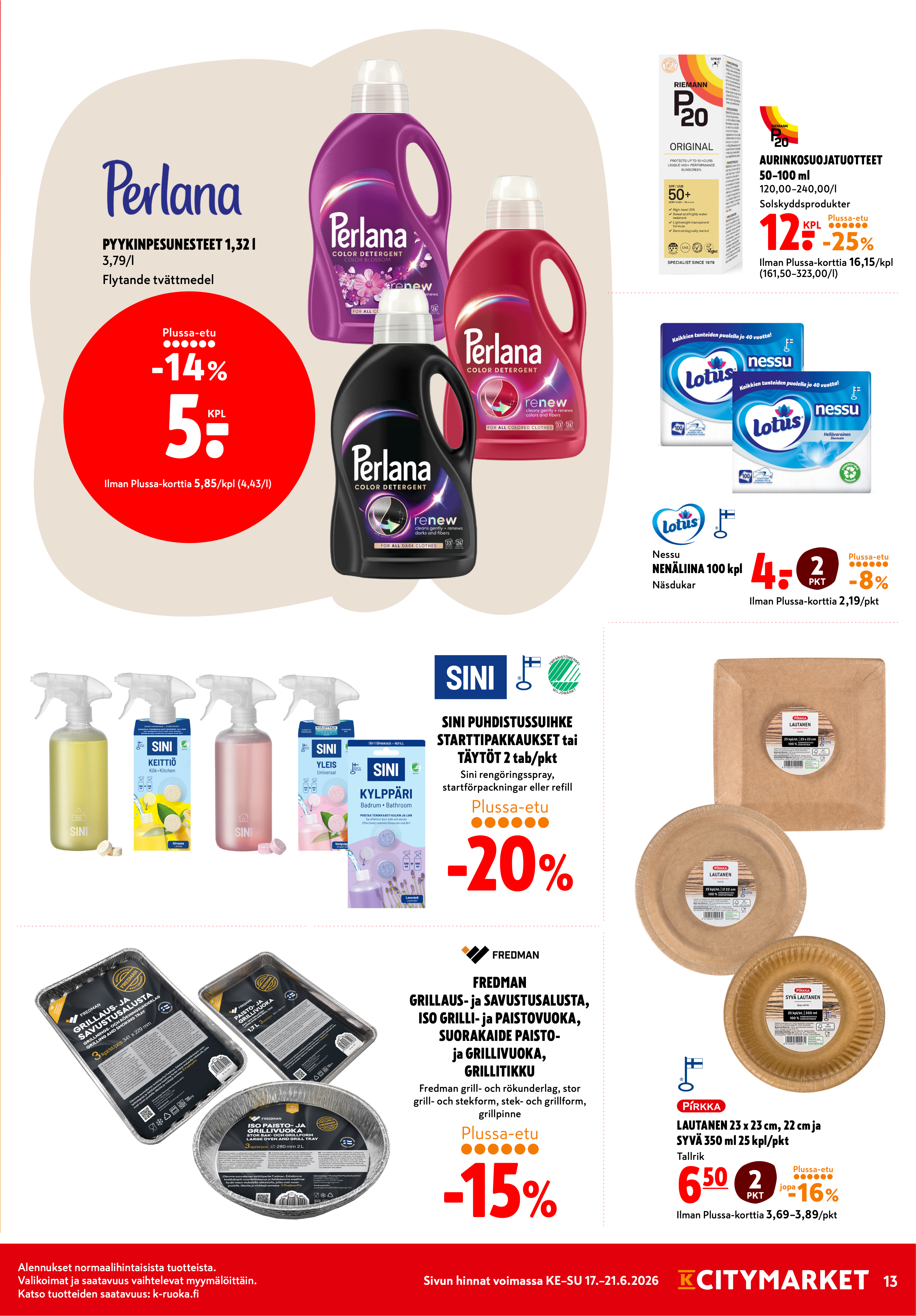 K-Citymarket Alkuviikon tarjouslehti vk 25 sivu 13