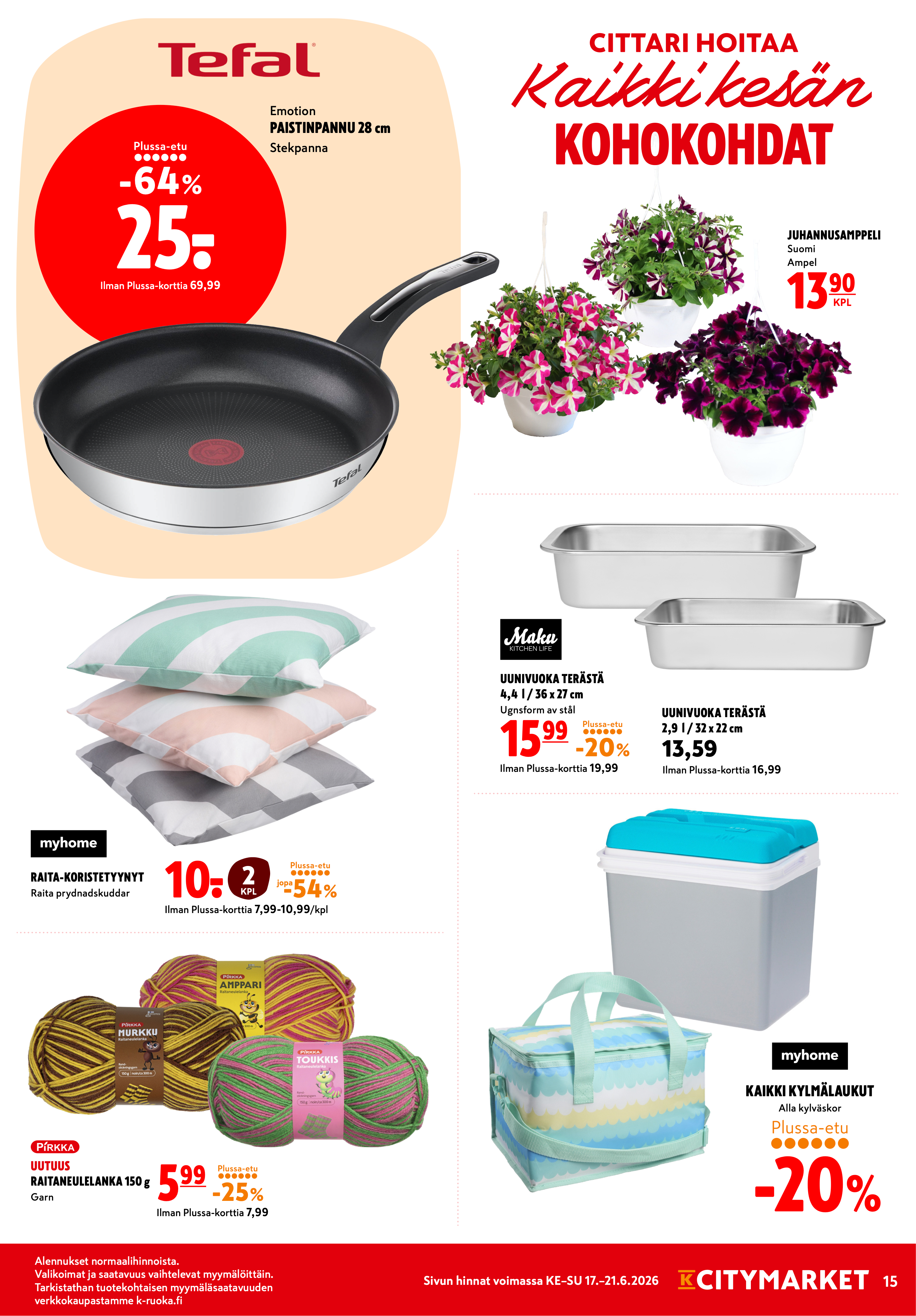 K-Citymarket Alkuviikon tarjouslehti vk 25 sivu 15