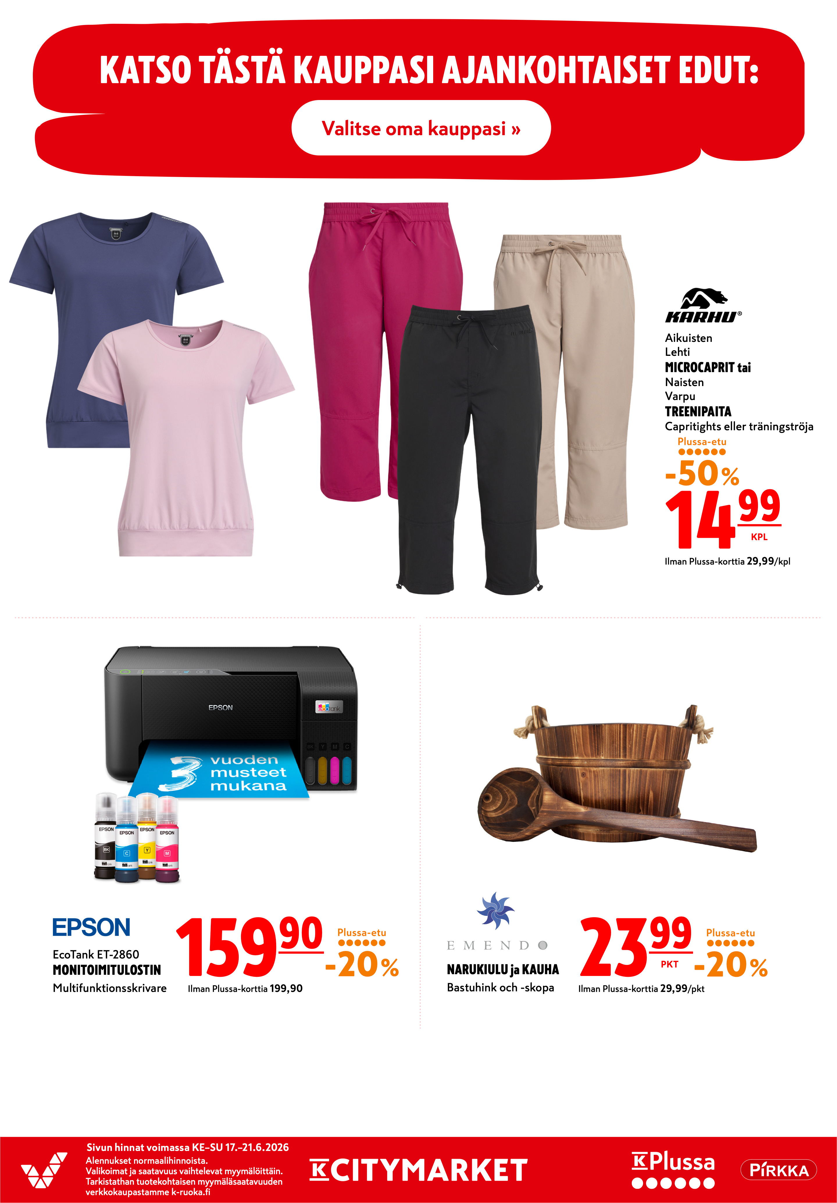 K-Citymarket Alkuviikon tarjouslehti vk 25 sivu 20
