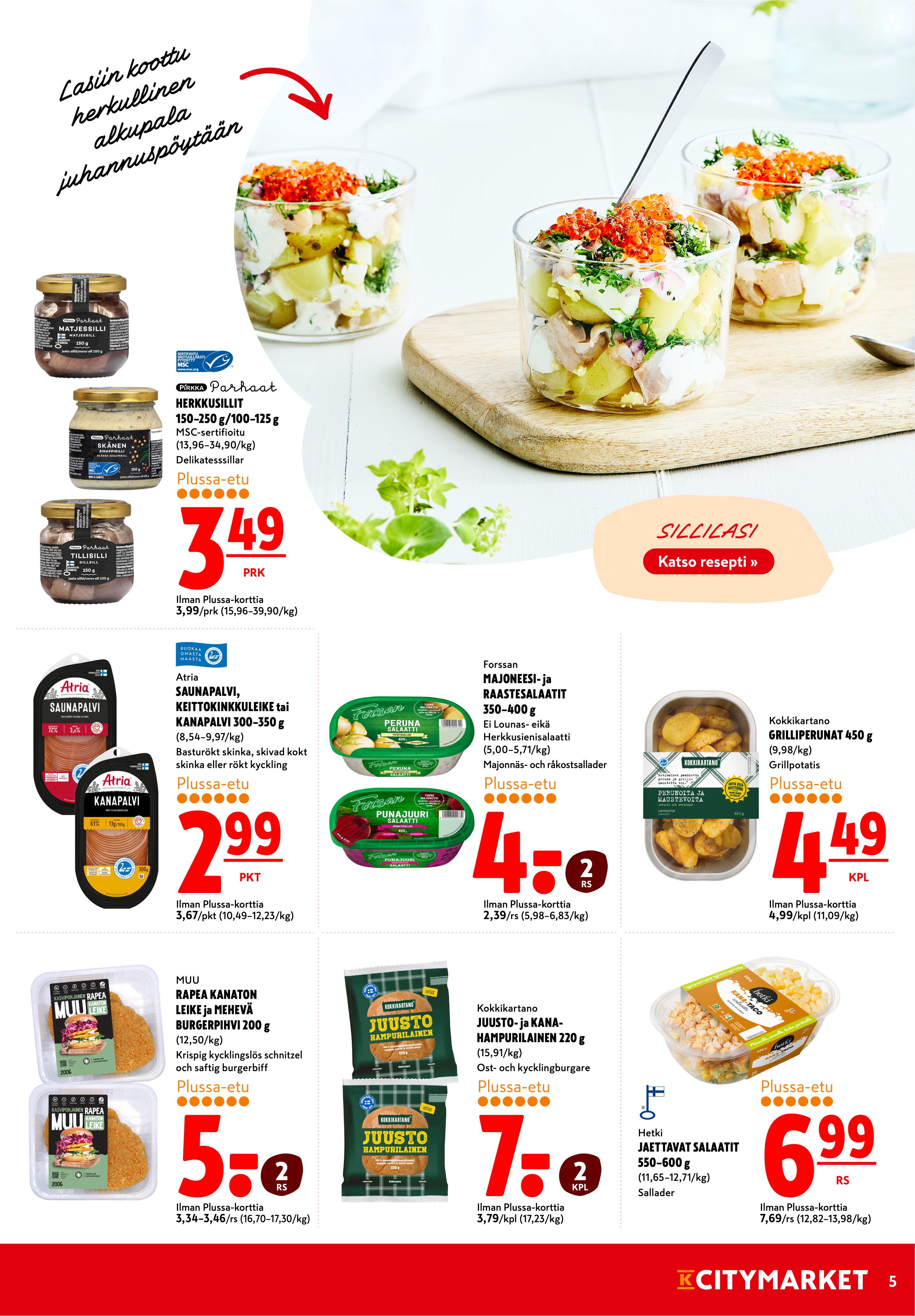 K-Citymarket Alkuviikon tarjouslehti vk 25 sivu 5