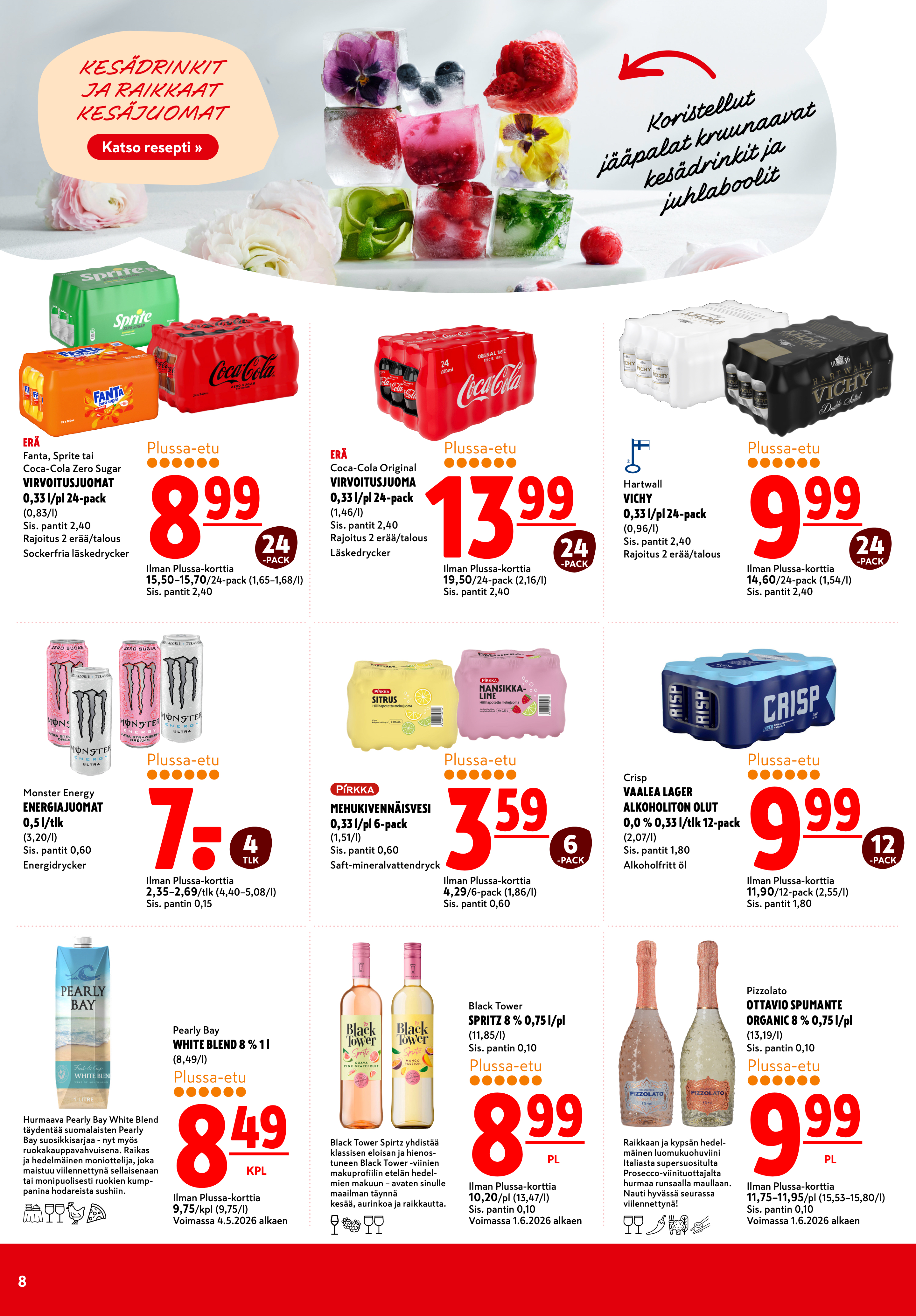 K-Citymarket Alkuviikon tarjouslehti vk 25 sivu 8