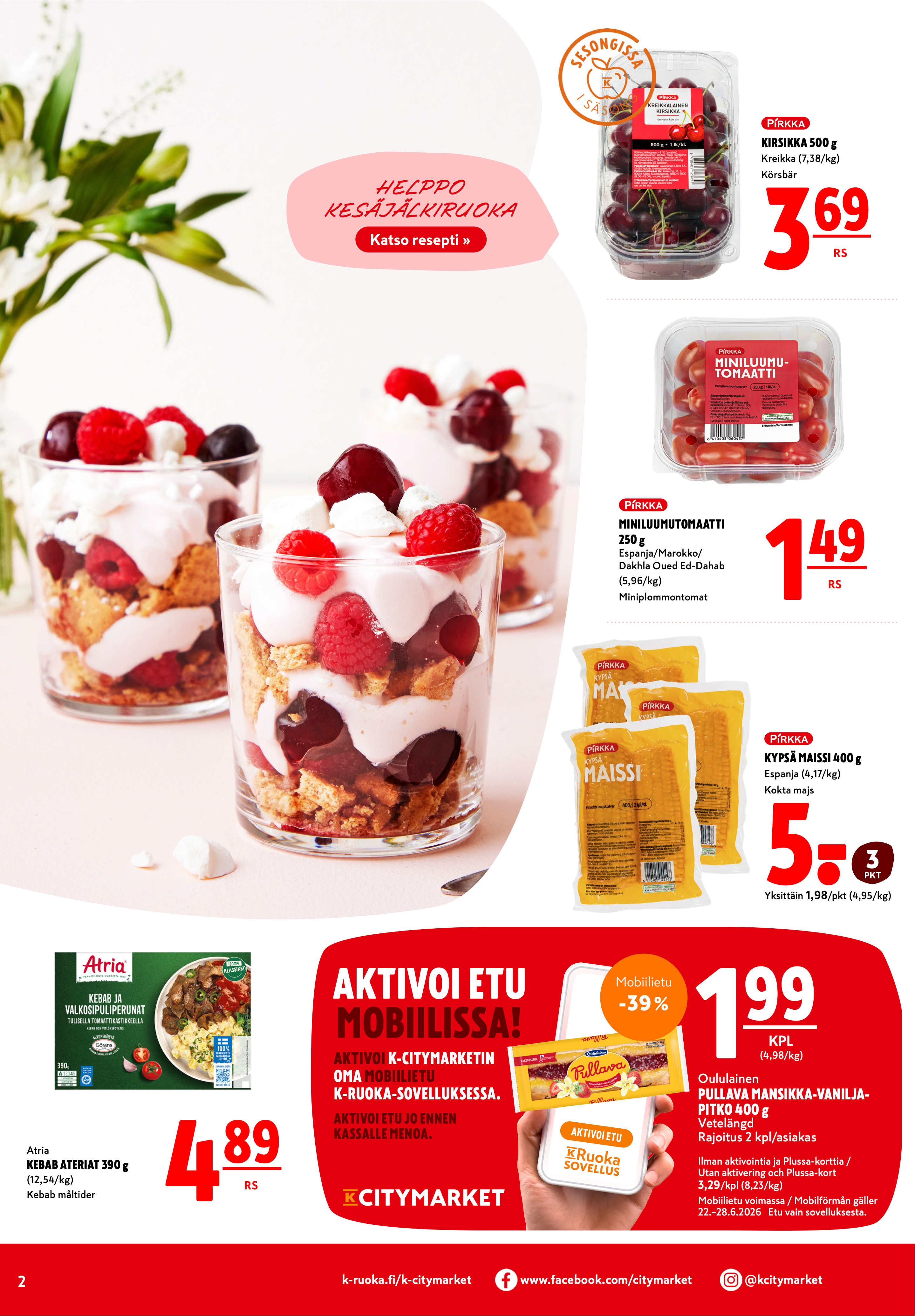 K-Citymarket Alkuviikon tarjouslehti vk 26 sivu 2