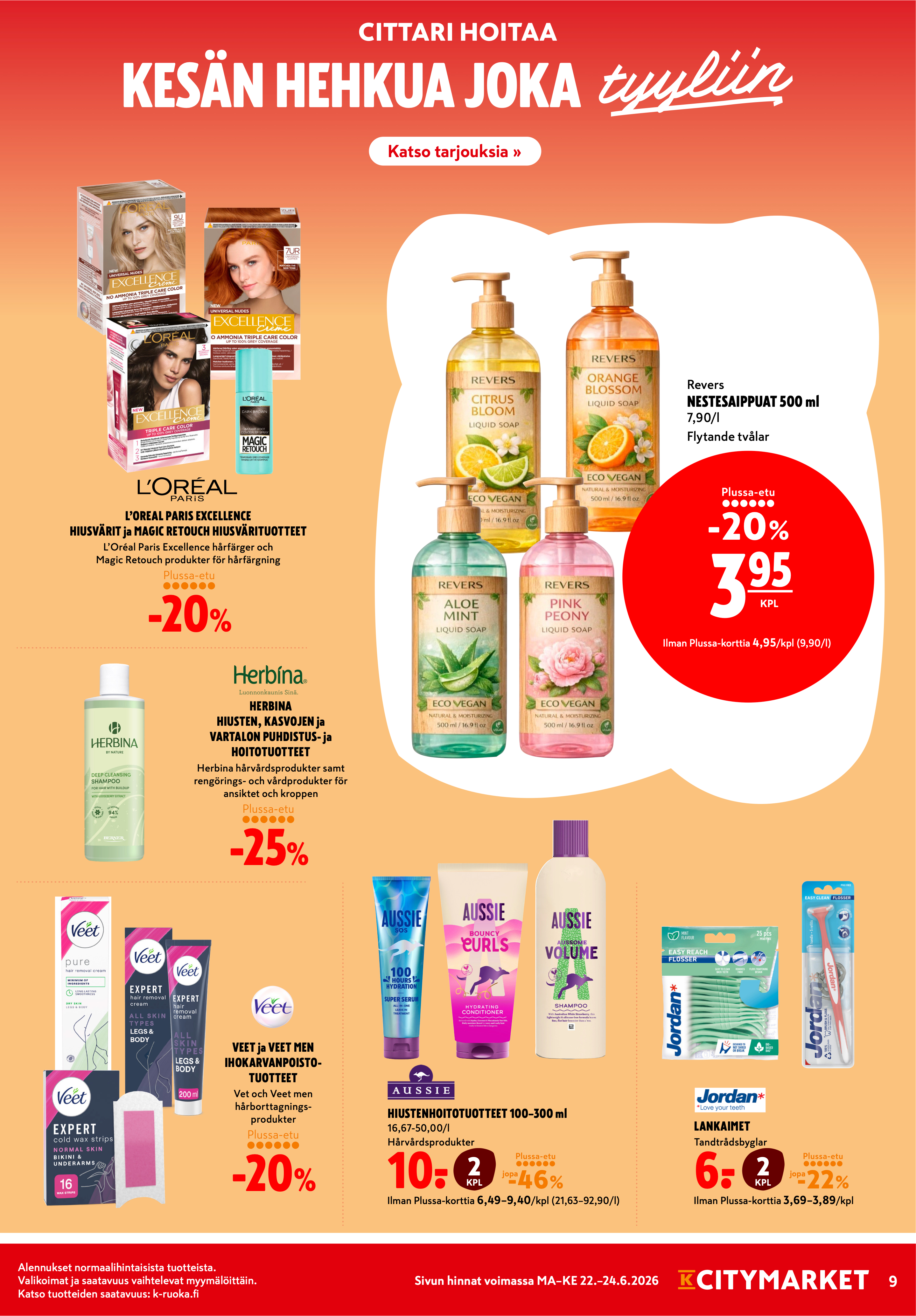 K-Citymarket Alkuviikon tarjouslehti vk 26 sivu 9
