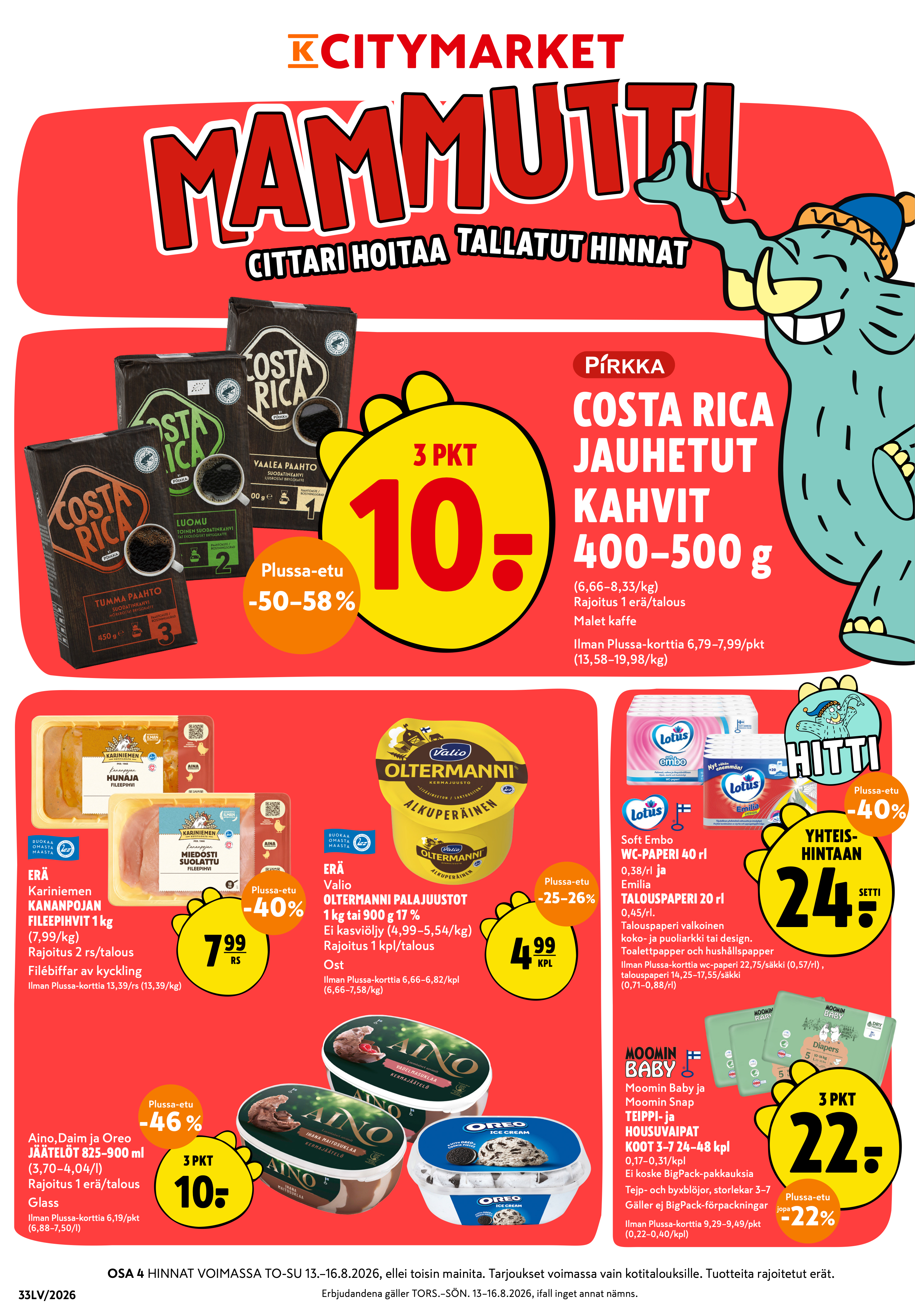 K-Citymarket Alkuviikon tarjouslehti vk 33 sivu 1