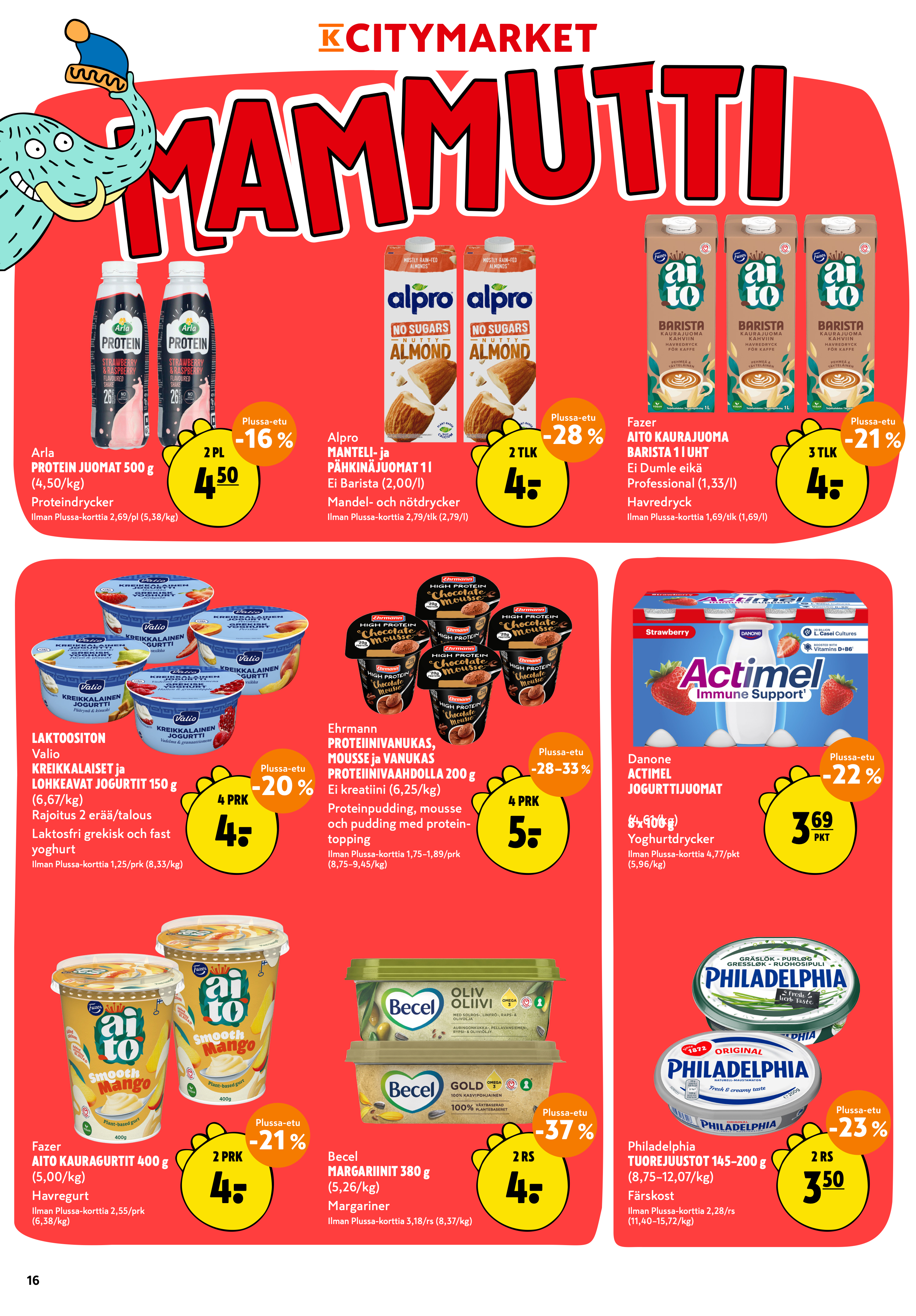 K-Citymarket Alkuviikon tarjouslehti vk 33 sivu 16