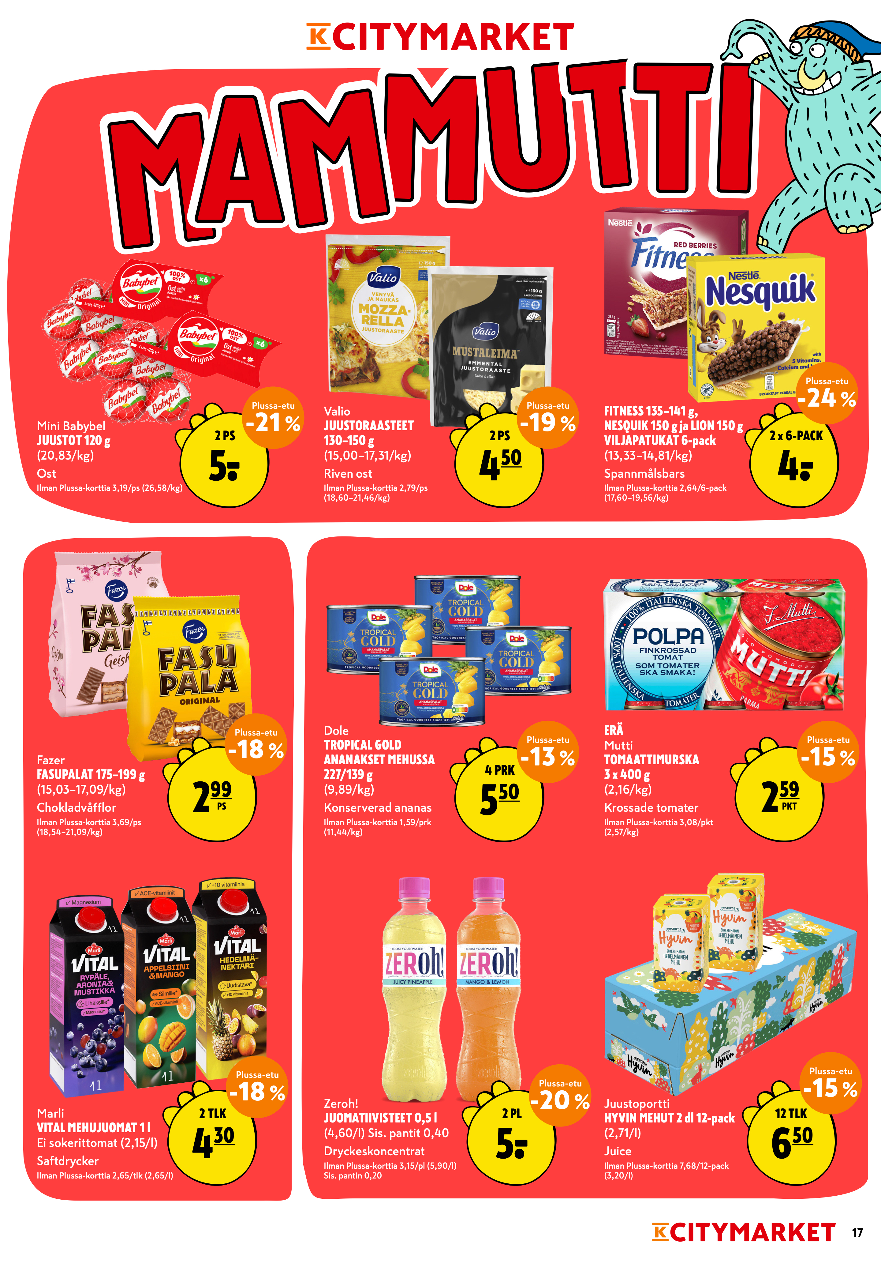 K-Citymarket Alkuviikon tarjouslehti vk 33 sivu 17